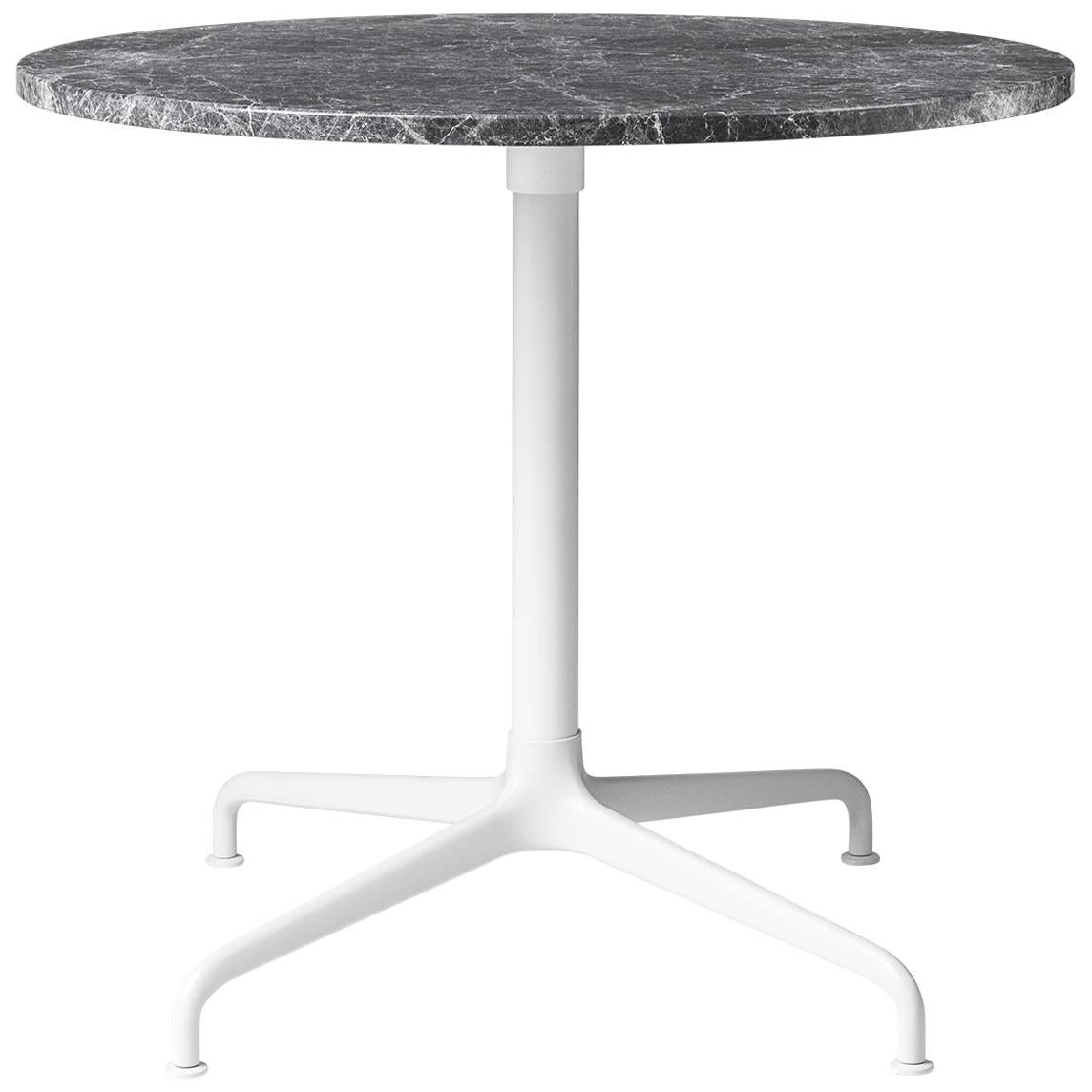 Tavolo da salotto Beetle, rotondo, base a 4 stelle, medio, marmo