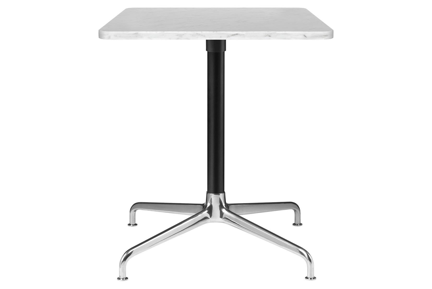 Danish Beetle Lounge Table, Square, 4 Star Base, Large, Marble For Sale