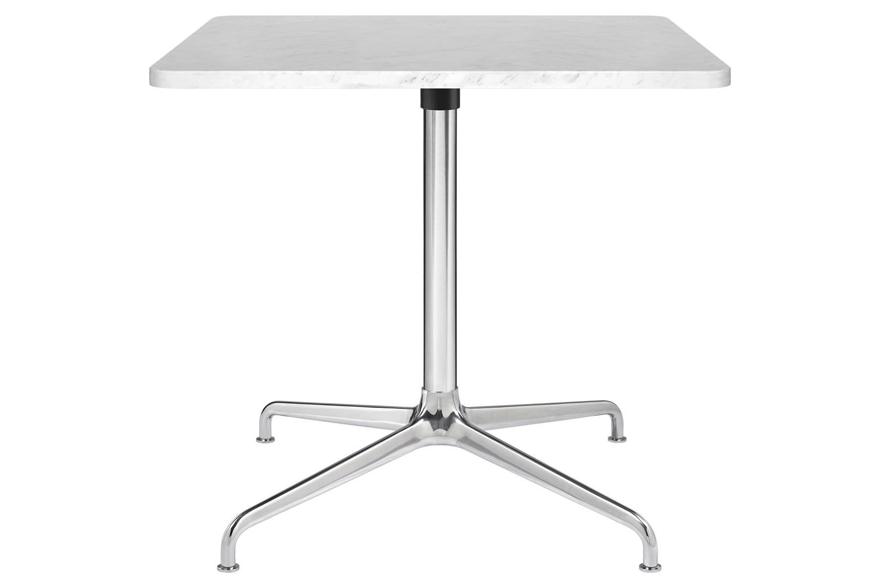 Contemporary Beetle Lounge Table, Square, 4 Star Base, Large, Marble For Sale