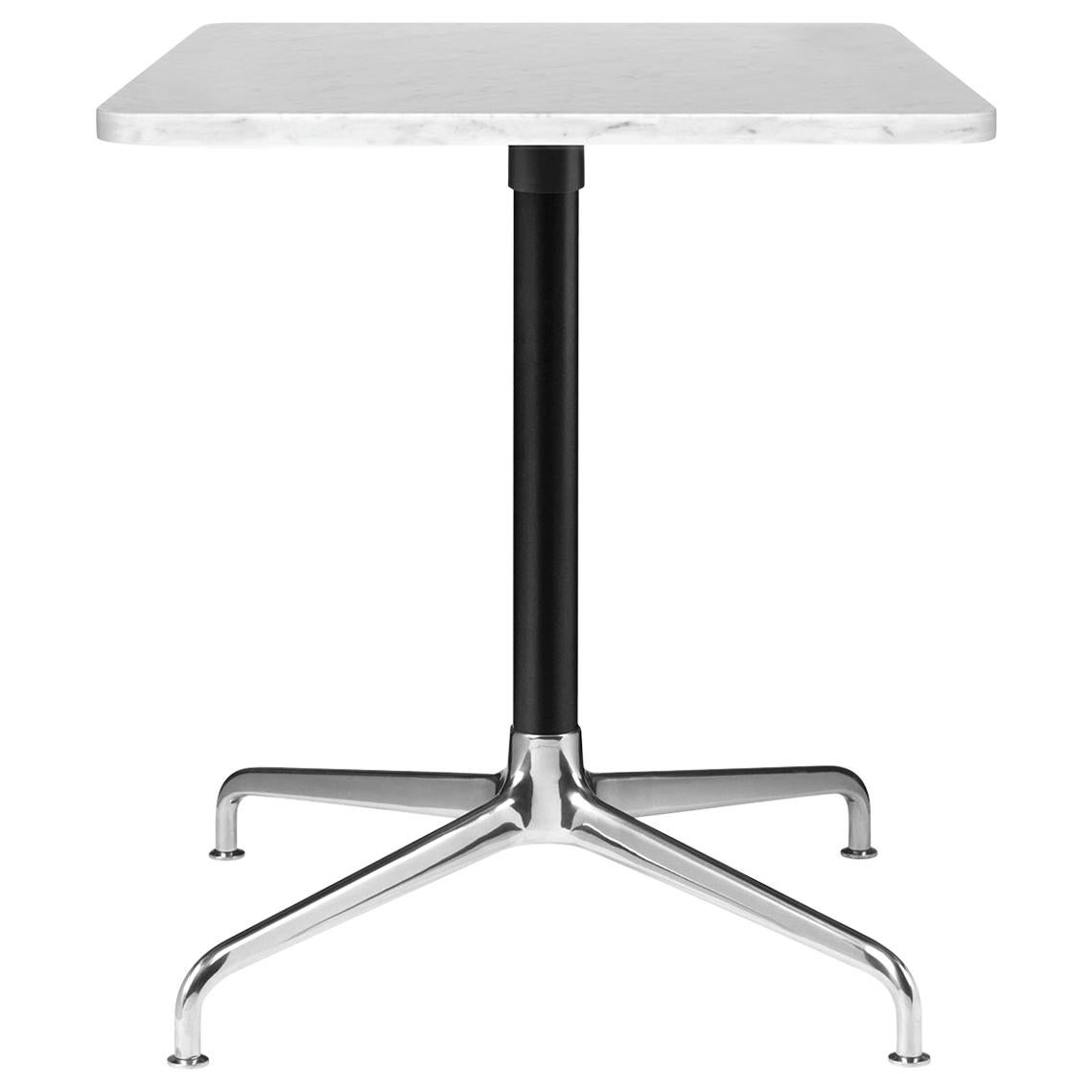 Beetle Lounge Table, Square, 4 Star Base, Large, Marble For Sale