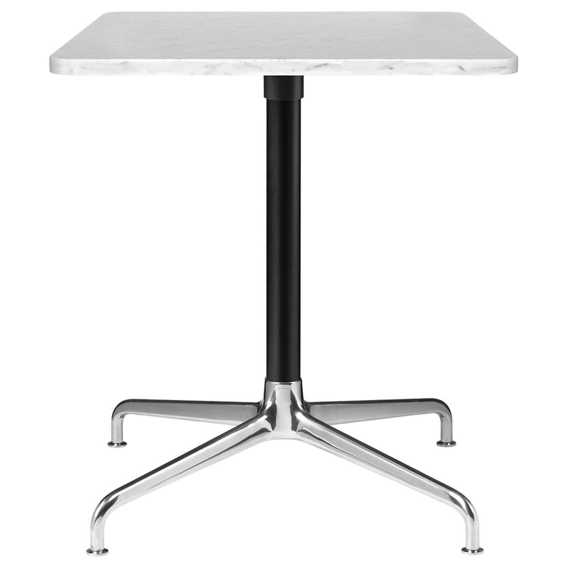 Beetle Lounge Table, Square, 4 Star Base, Medium, Marble For Sale