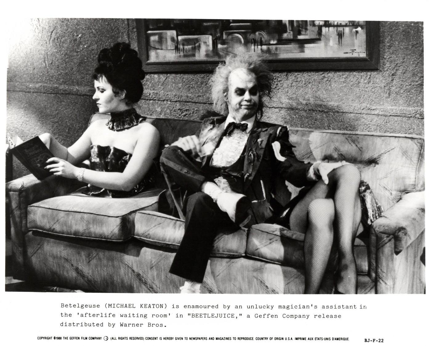 Beetlejuice 1988 Publicité pour la presse  Film Movie Still Photo Encadré Excellent état - En vente à Bath, Somerset