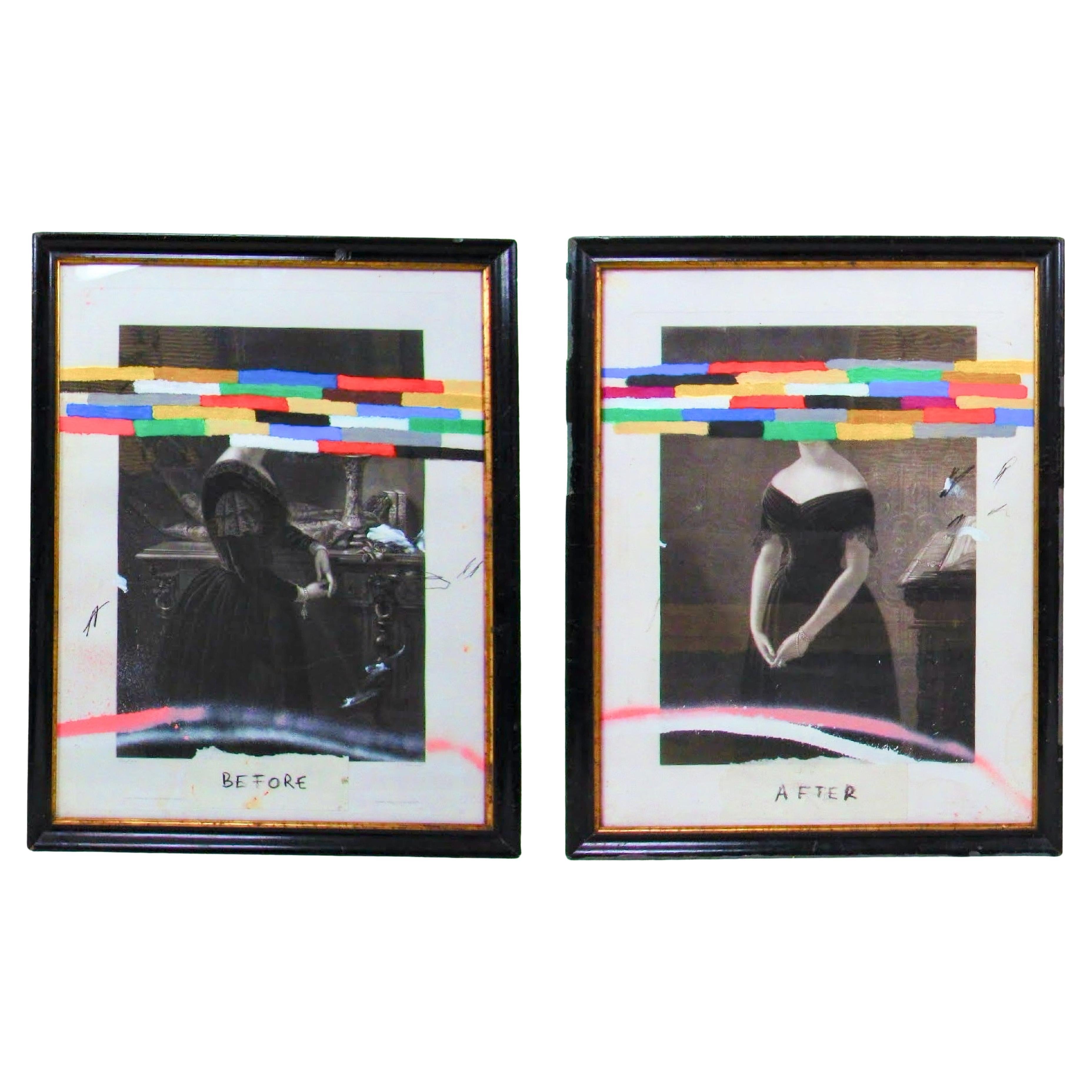 “Before/after prayer” set of paintings