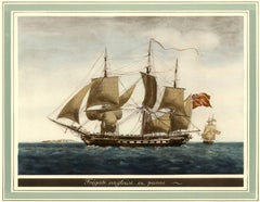 Before the Gales: An English Frigate Awaiting Wind, circa 1920
