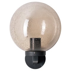 Bega Boom Outdoor Wall Lamp in Smoked Bubble Glass Sphere Bega Boom Outdoor Wall Lamp in Smoked Bubble Glass Sphere
