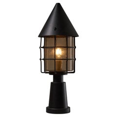 BEGA Path Lamp with Amber Bubble Glass, 60cm BEGA Path Lamp with Amber Bubble Glass, 60cm