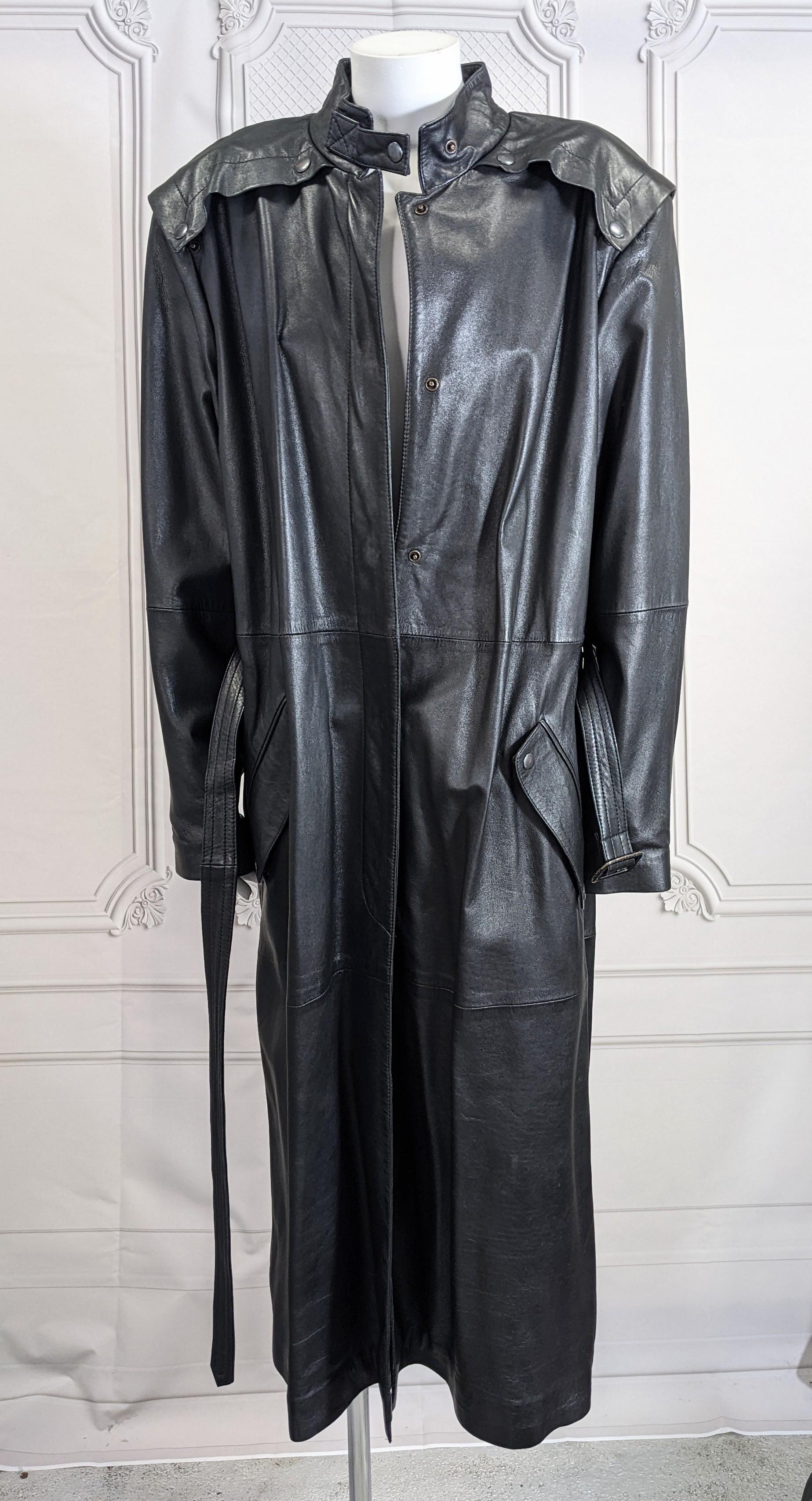 Beged-Or Leather Moto Coat 4