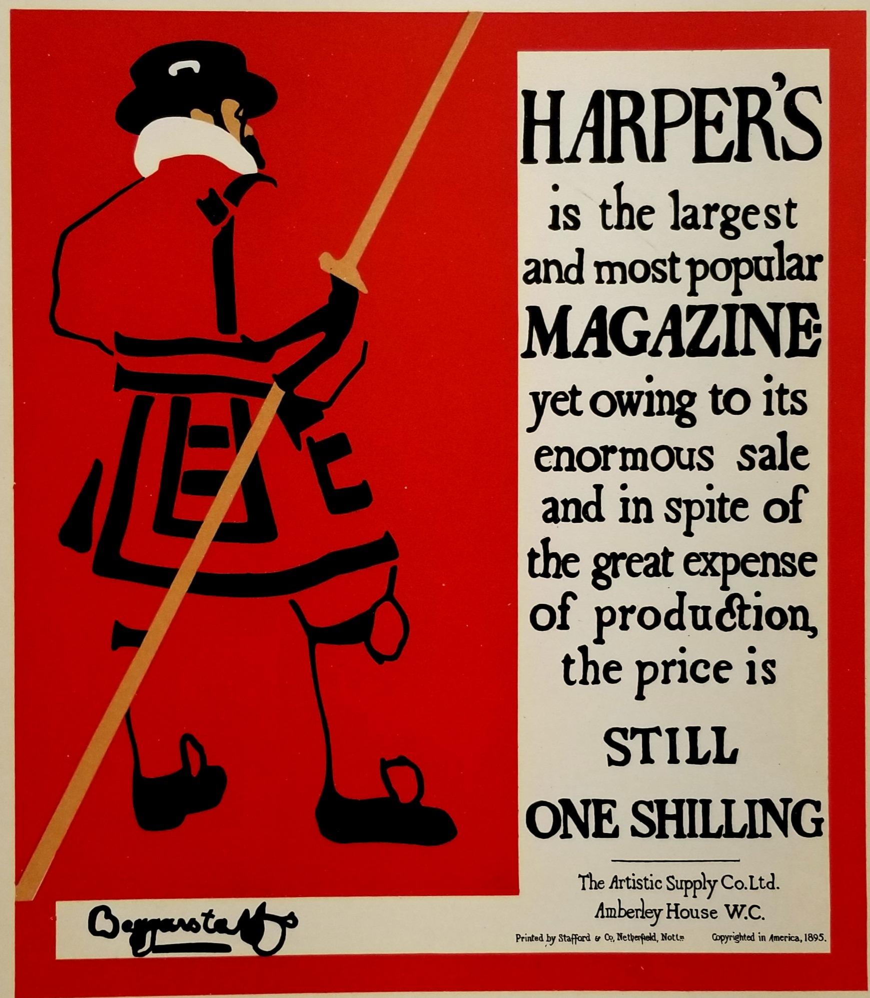 Beggarstaff Brothers Print - Harper's Magazine