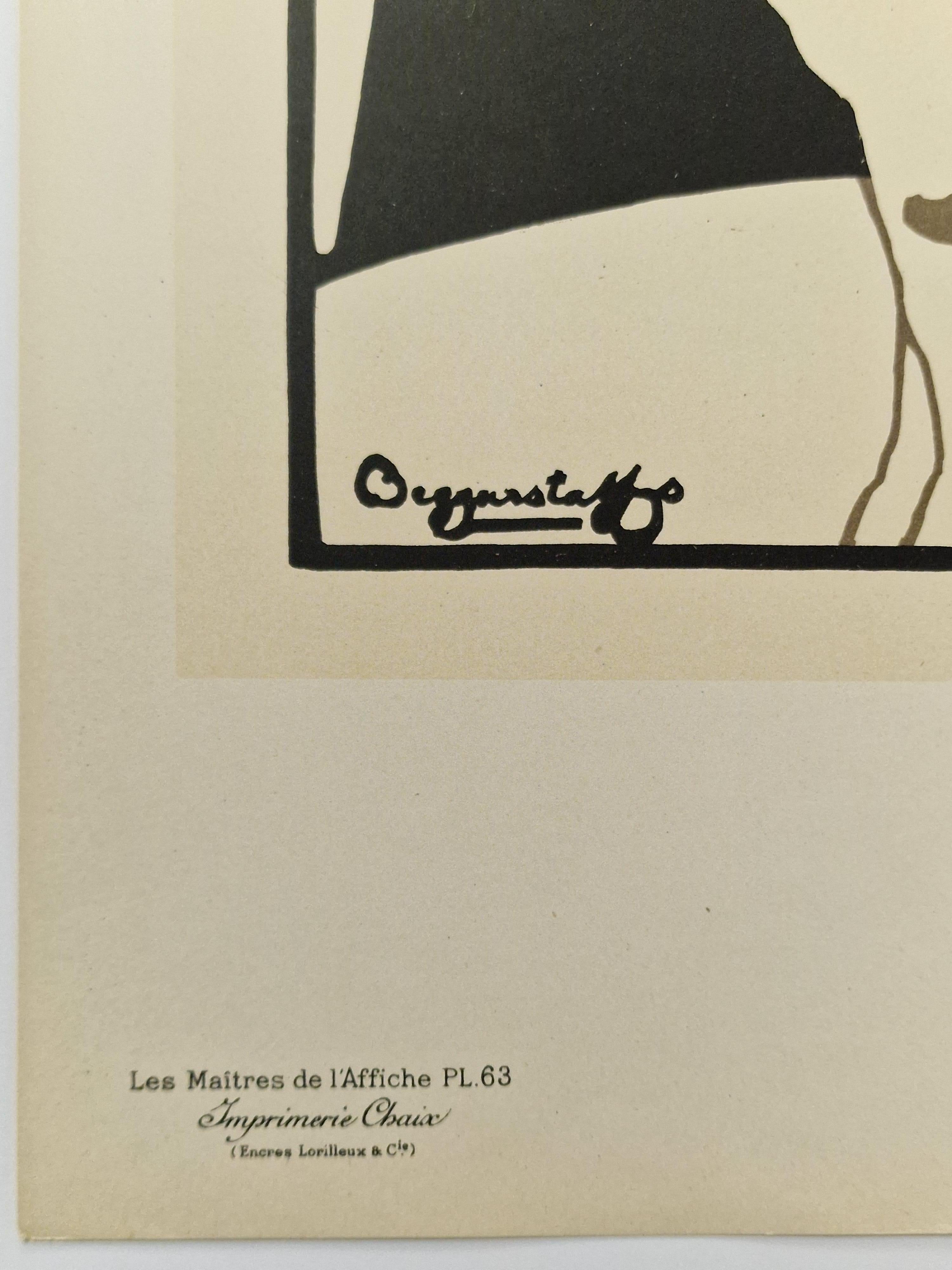 Les Maîtres de l'Affiche n°63
BEGGARSTAFF (Brüder) 1872 † 1949 (K.K.) // 1866 † 1917 (K.K.)
Don Quijote. 1897. H400xL290mm.
 Lithographie imprimée en couleurs sur papier vélin. 
Bon état général, papier légèrement oxydé . 
Planche n°63 du second