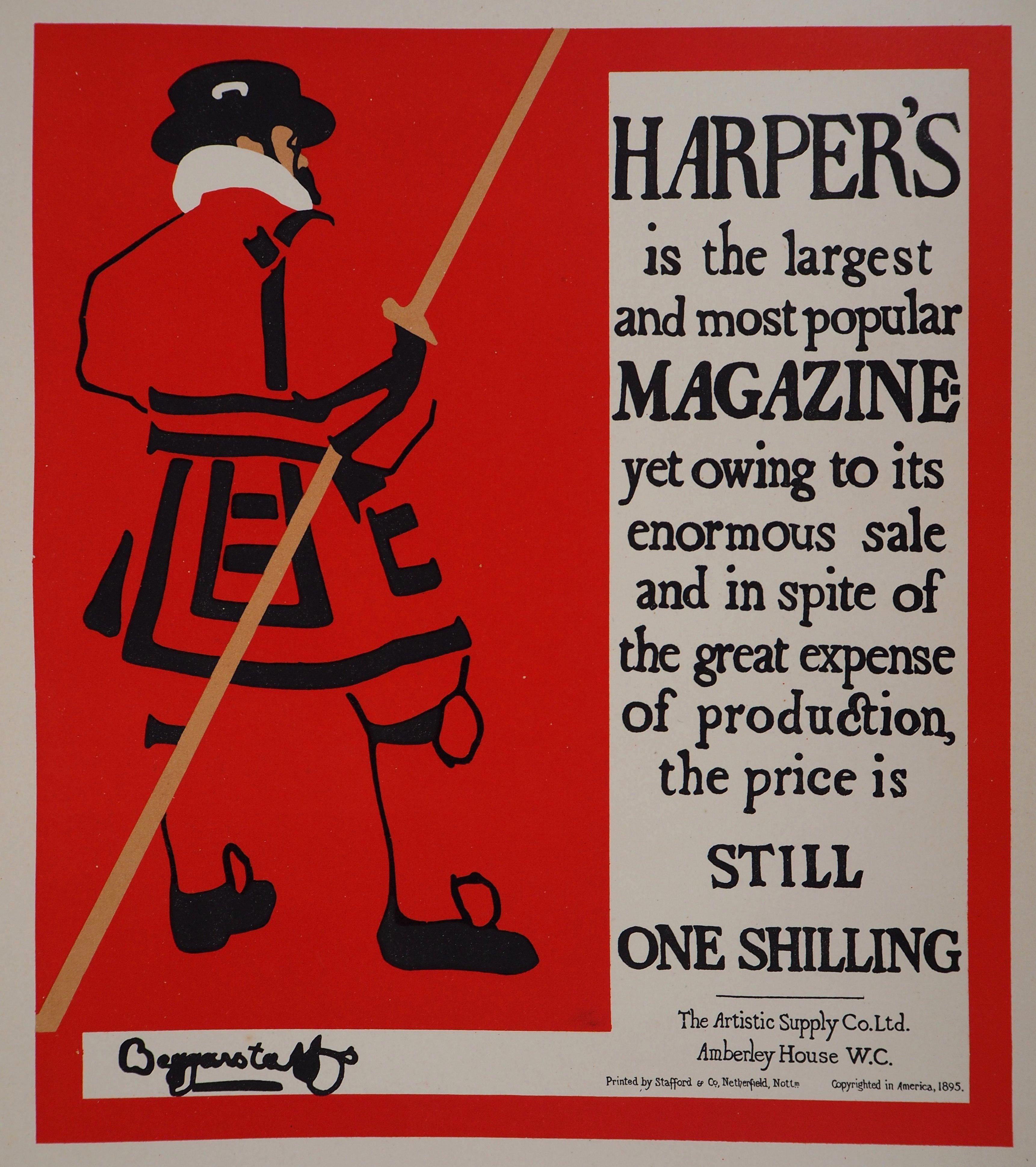 Figurative Print di Beggarstaffs - Harper's Magazine - Litografia (Les Maîtres de l'Affiche), 1895