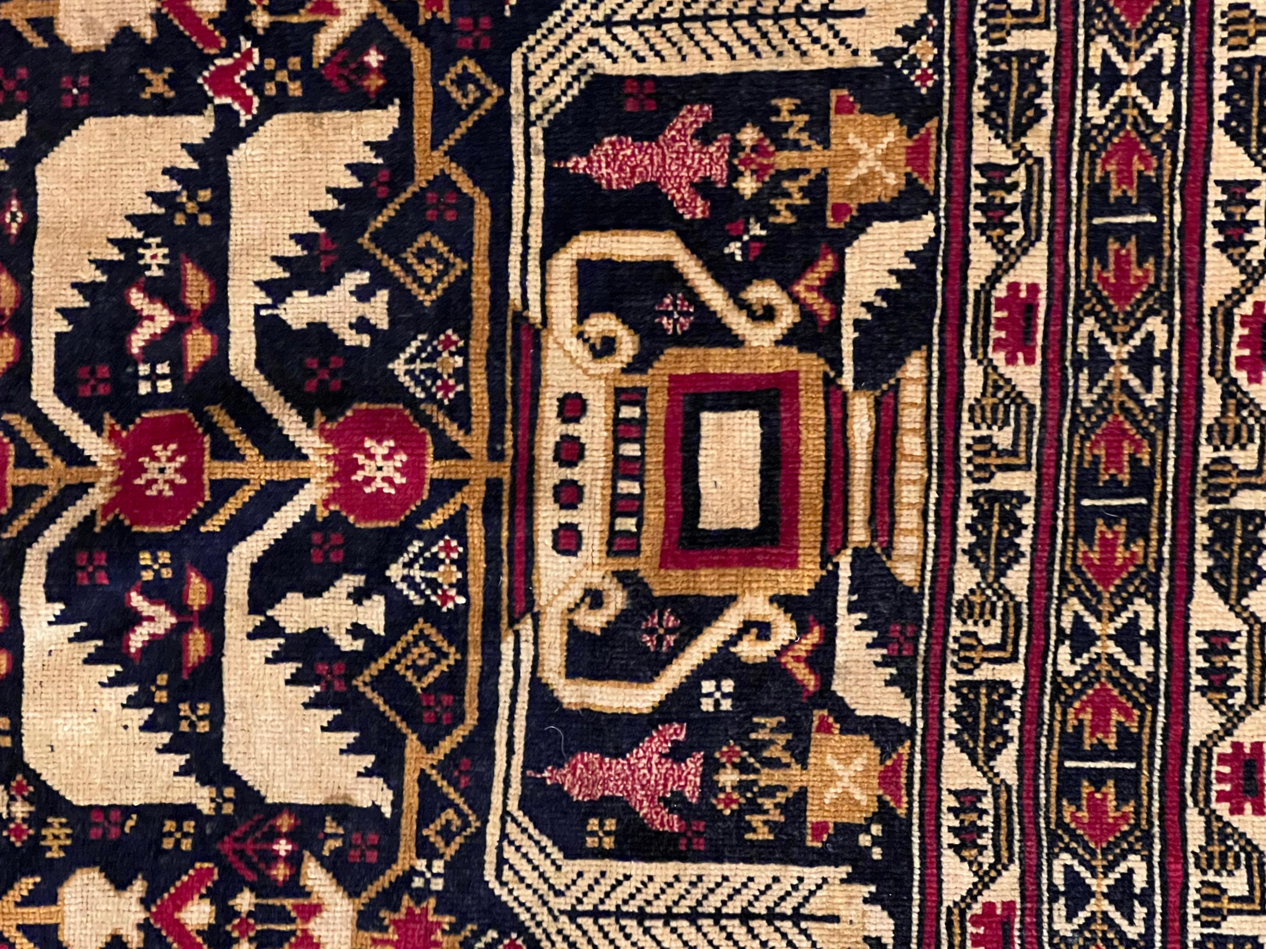 Hand-Knotted Beginning 21st Century War Carpet Afghanistan € 800