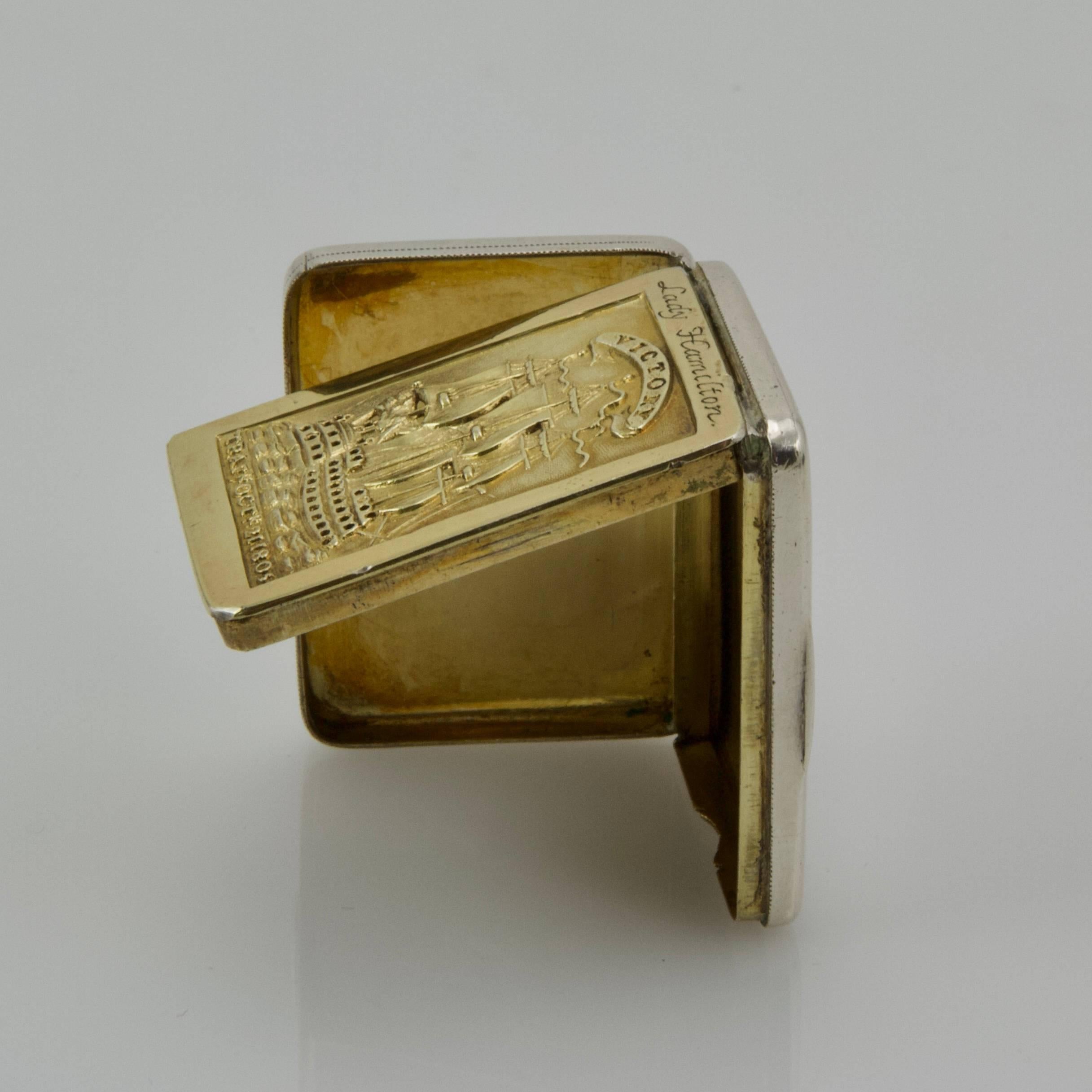 Beginning of 19th Century Admiral Nelson Vinaigrette In Excellent Condition For Sale In Paris, FR