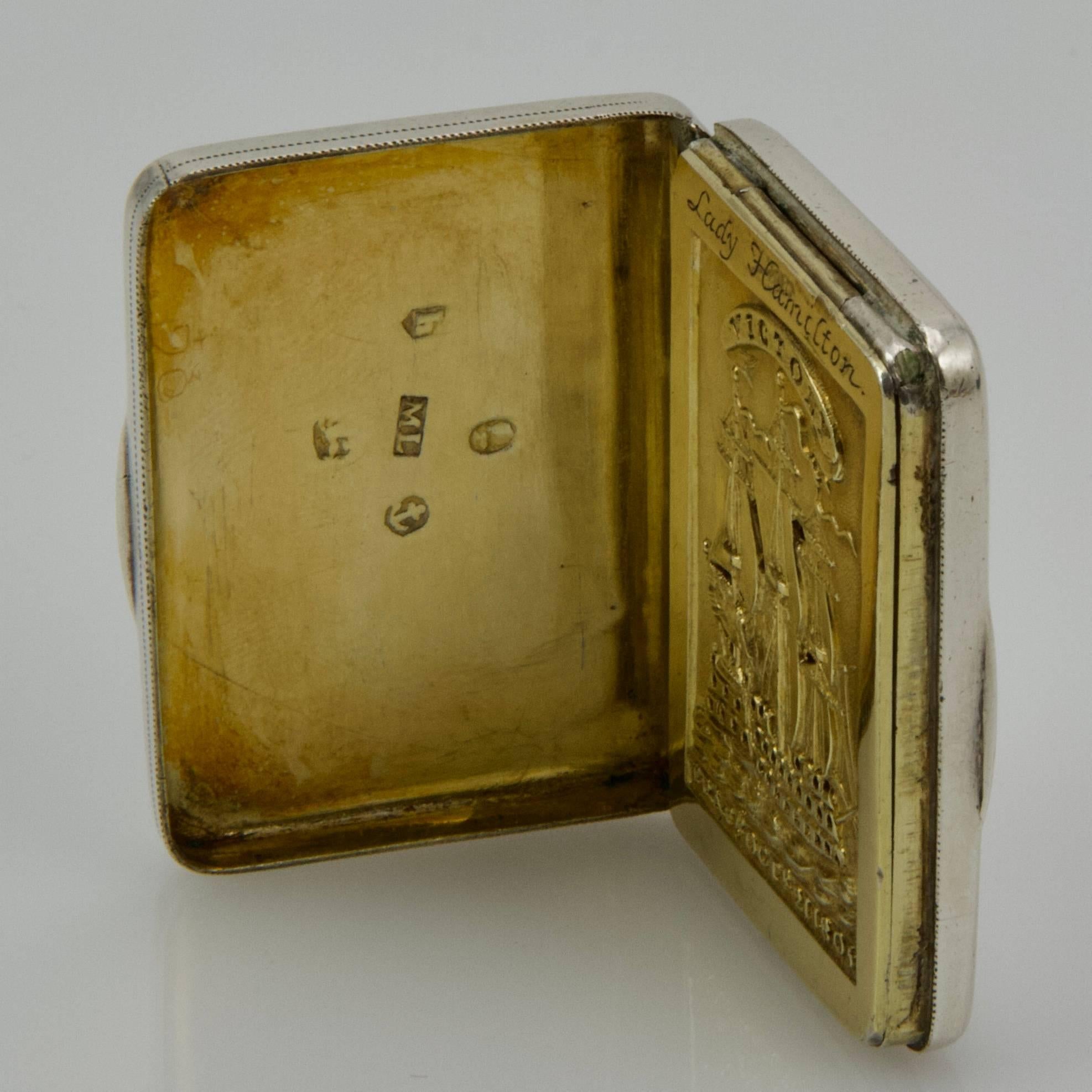 Early 19th Century Beginning of 19th Century Admiral Nelson Vinaigrette For Sale