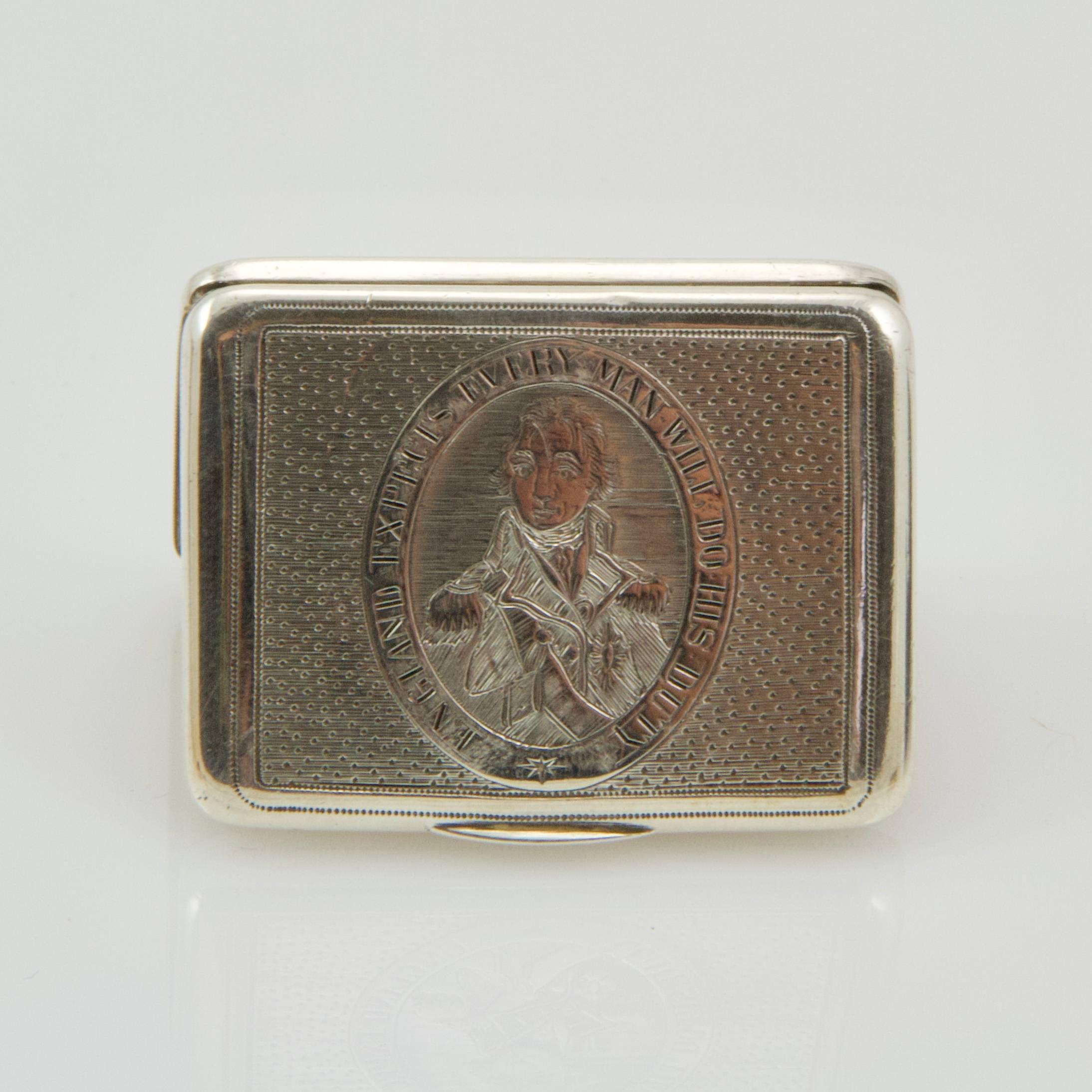 Beginning of 19th Century Admiral Nelson Vinaigrette For Sale 1