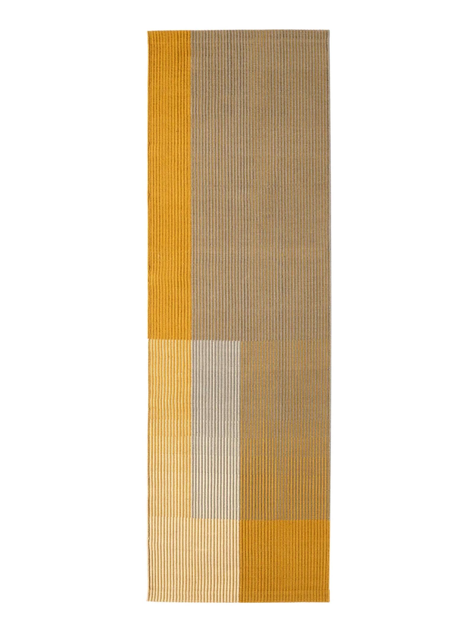 Begüm Cana Özgür 'Haze 1' Runner Rug 80x240cm for Nanimarquina. New, current production.

Haze emerges from the reflection on the meaning of contrast and harmony that arises in the colors of nature at the moment when the haze appears. A unique