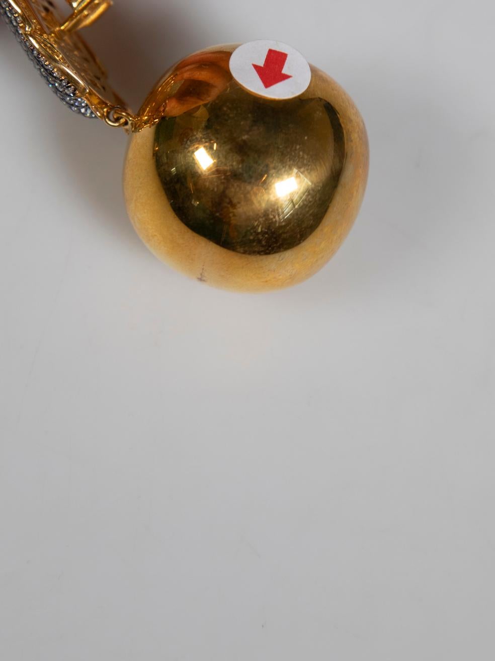 BEGÜM KHAN 24k Gold Plated Pharaoh Party Earrings 2