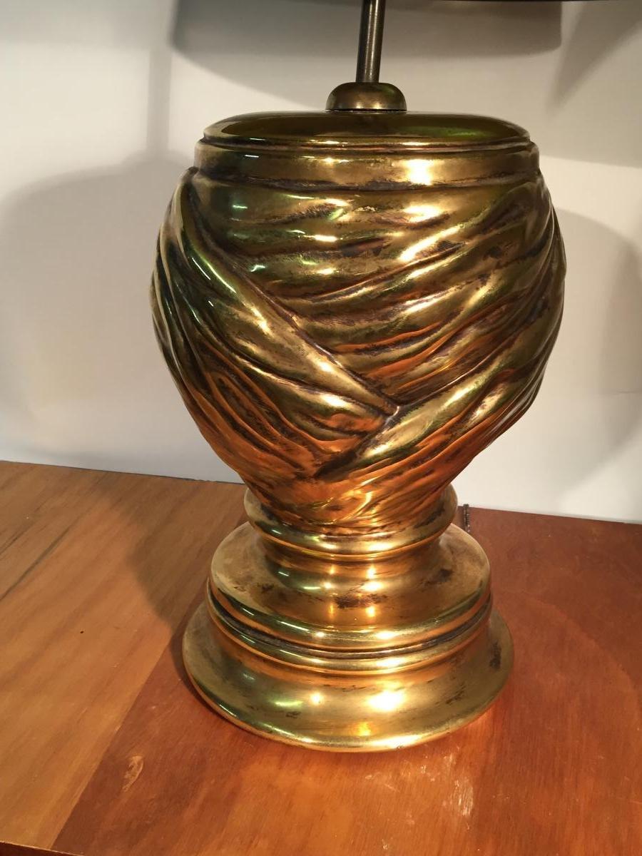 Metà XX secolo BEHRENO, coppia di lampade da tavolo in ceramica, Italia circa 1960 in vendita