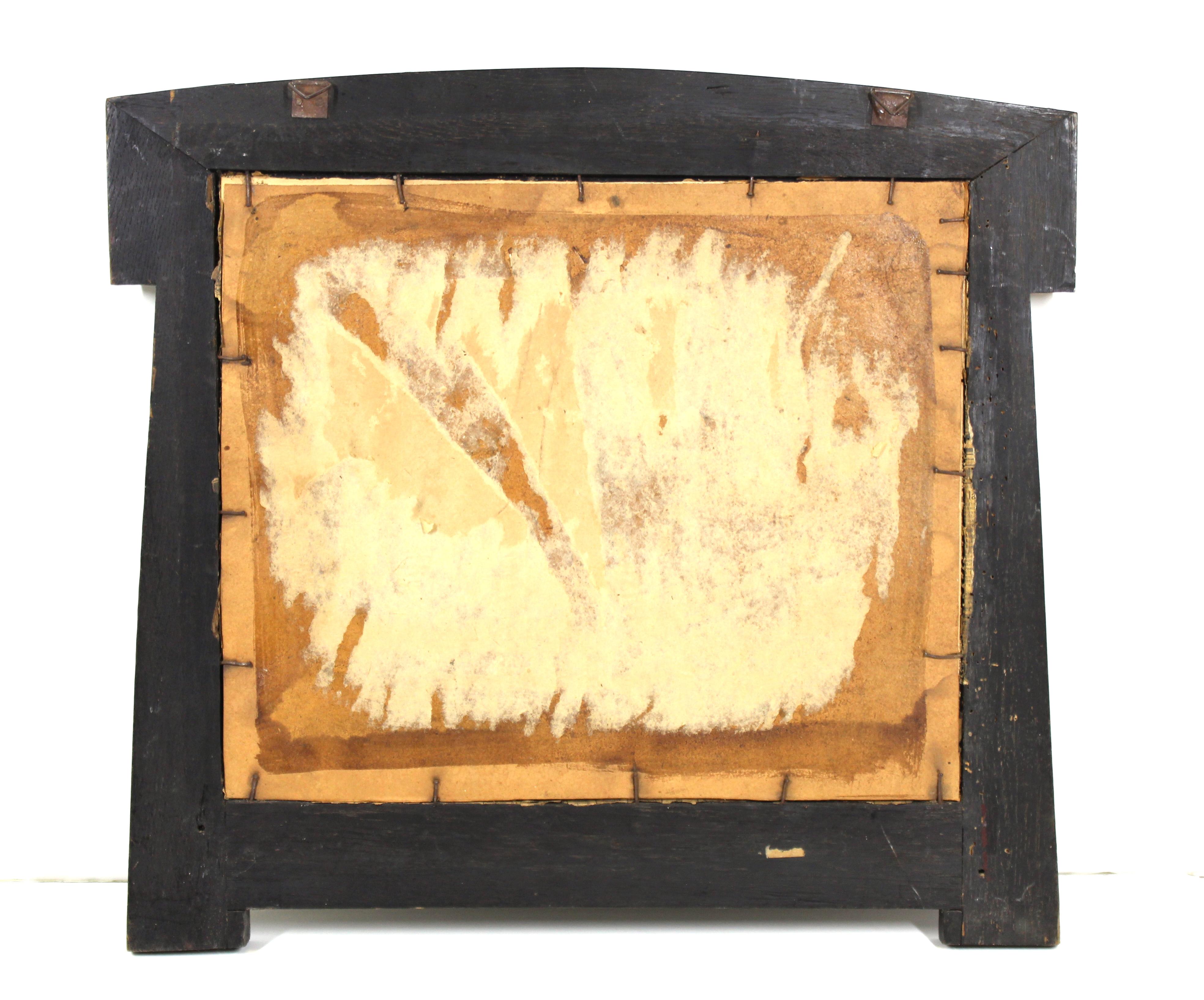 Behrens School German Secessionist Picture Frame in Ebonized Oak For Sale 2