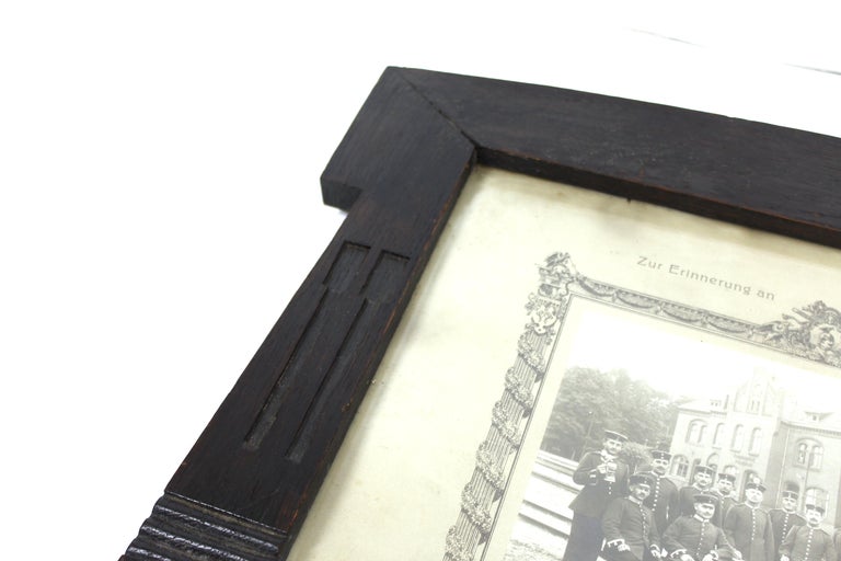 Behrens School German Secessionist Picture Frame in Ebonized Oak For
