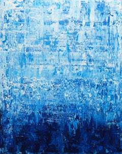 Abstract Blue Ocean, Painting, Acrylic on Canvas