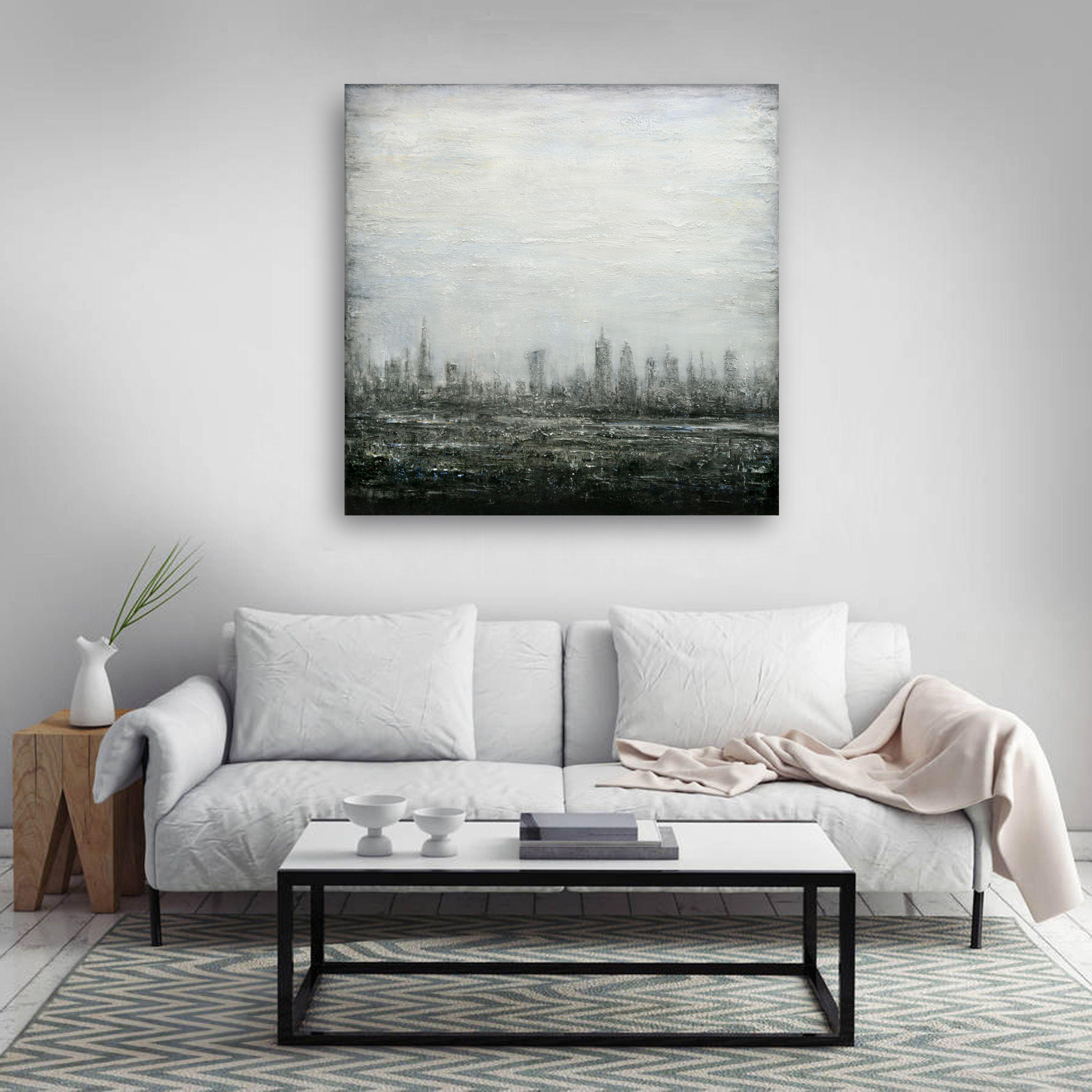 Abstract Cityscape V, Painting, Acrylic on Canvas 1