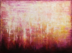 Abstract Sunset Landscape VII, Painting, Oil on Canvas