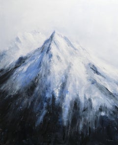 Alpine Mountain, Painting, Acrylic on Canvas