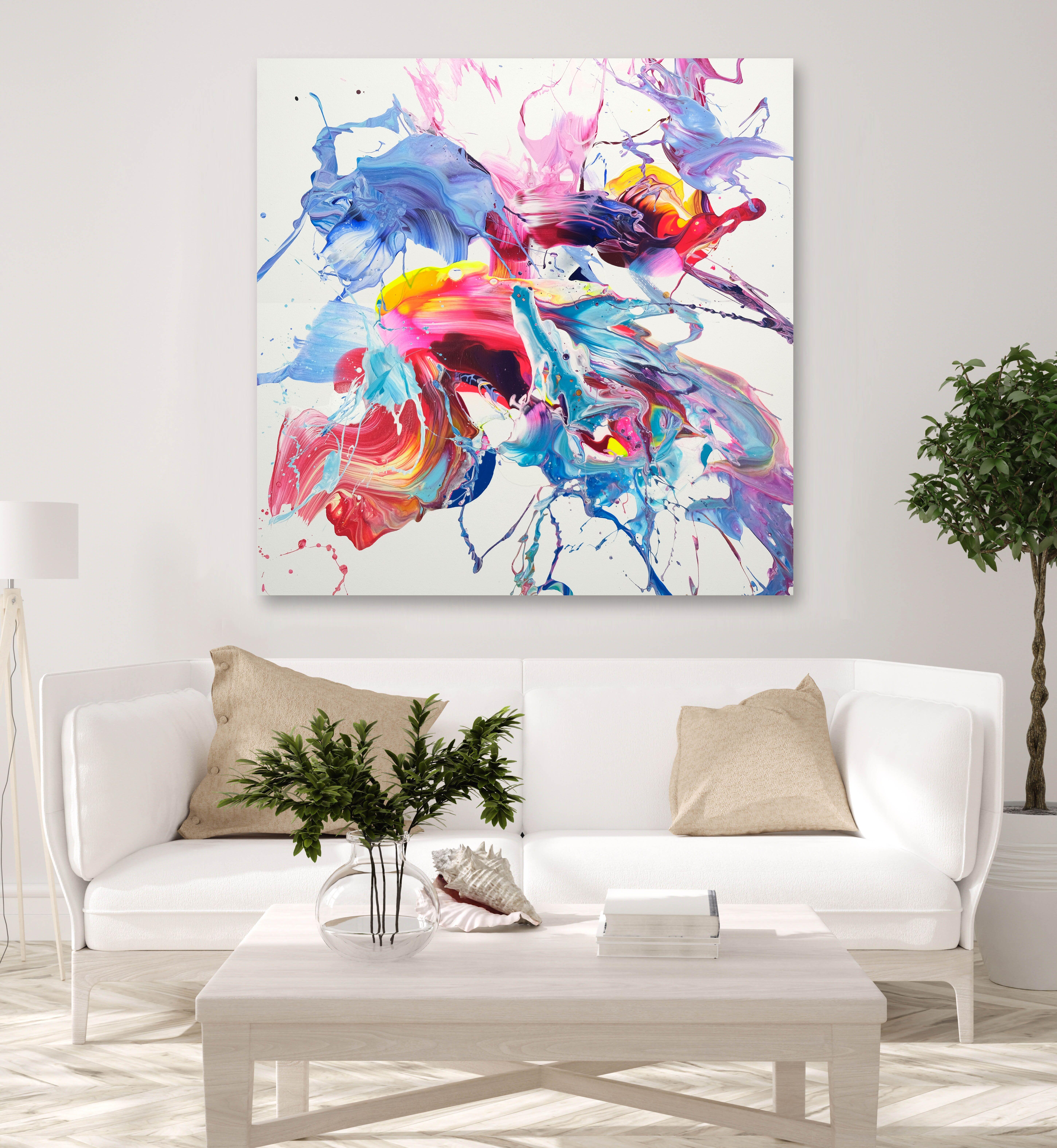 Danza de emociones, Pintura, Acrílico sobre lienzo - Painting Expresionista de Behshad Arjomandi