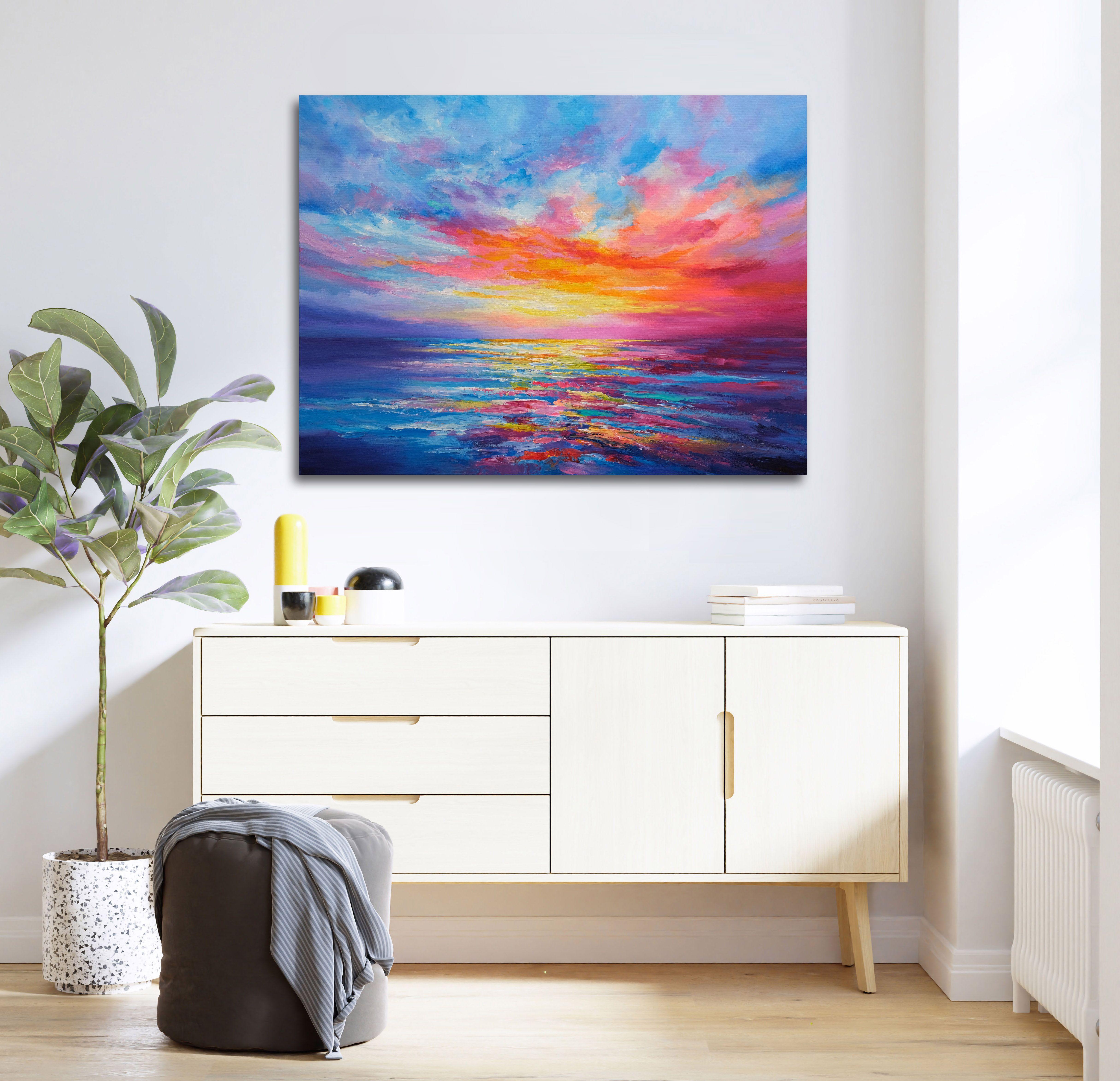 Dreaming Sunrise, Painting, Oil on Canvas For Sale 1