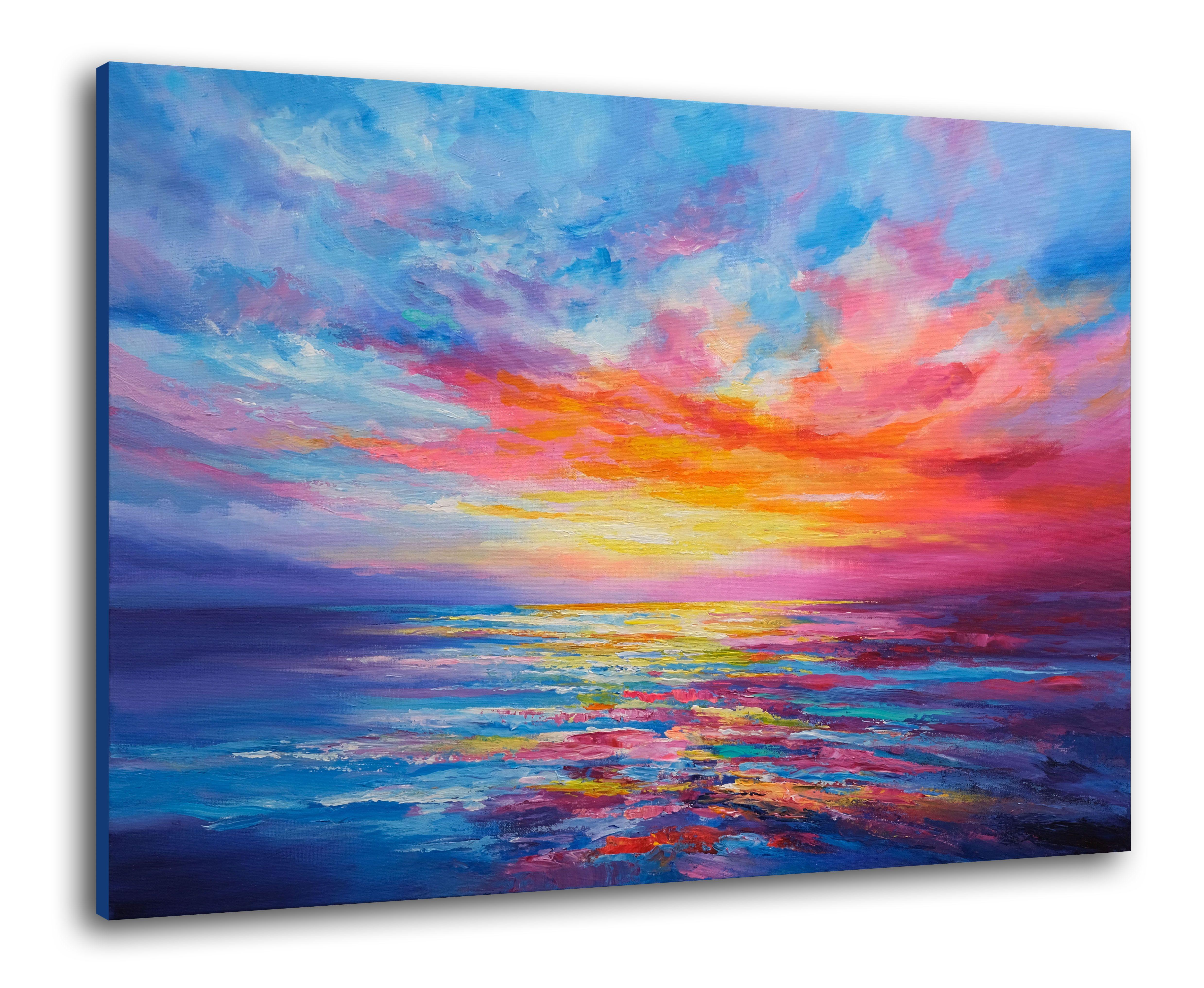 Dreaming Sunrise, Painting, Oil on Canvas For Sale 4