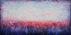 Dreamy colors of a sunset, Painting, Acrylic on Canvas