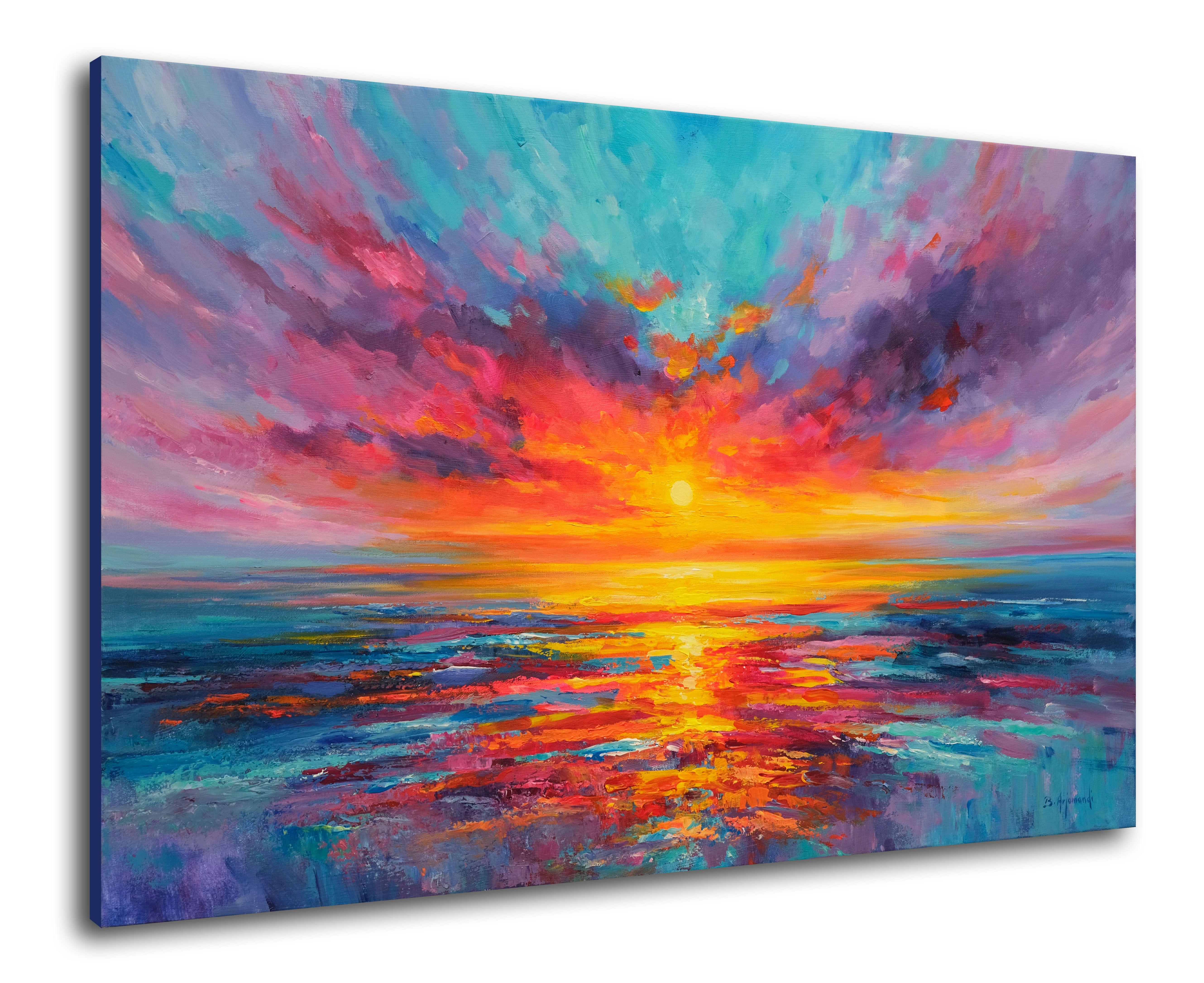 Tramonto suggestivo, Pittura, Olio su tela 2