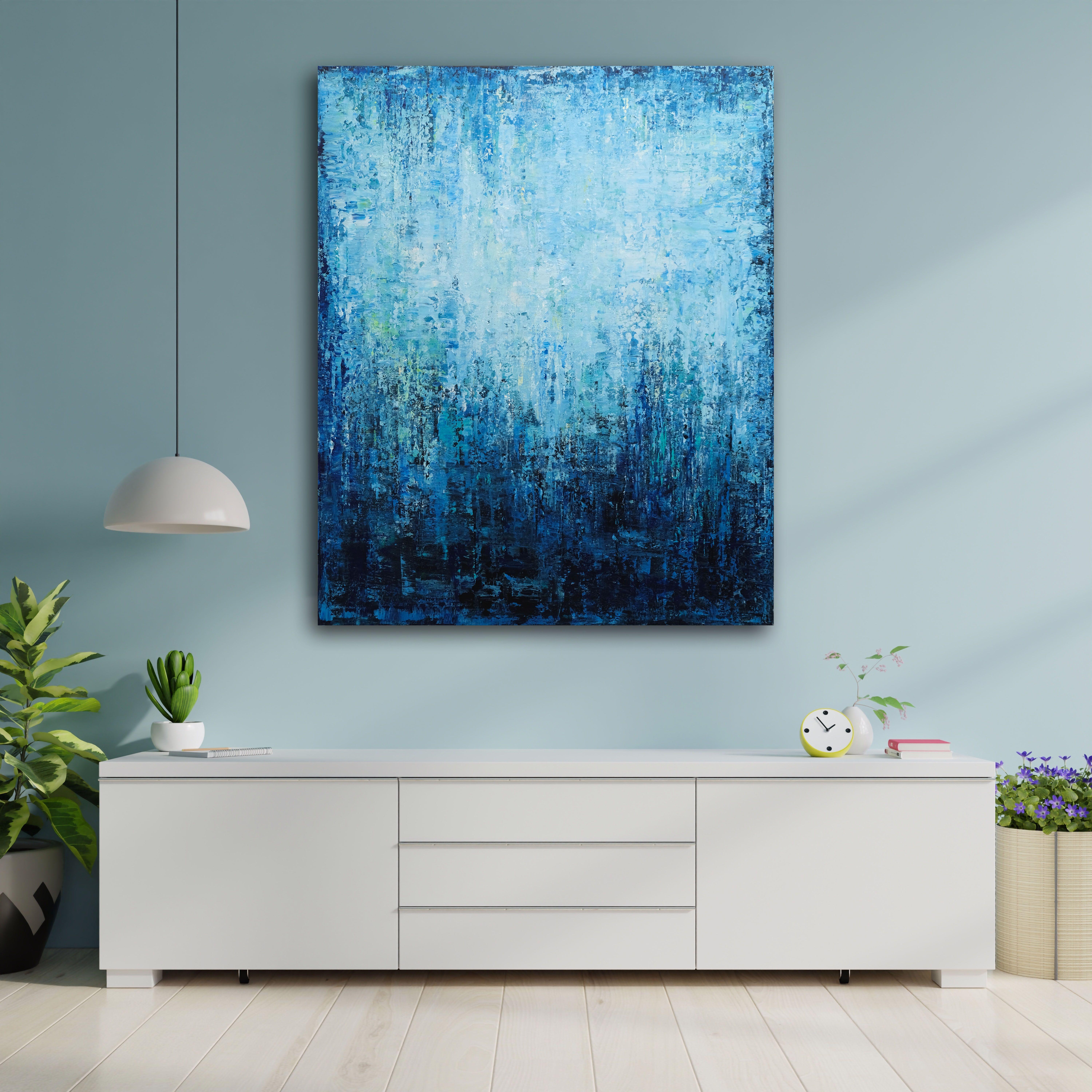 Fantasía, Pintura, Acrílico sobre lienzo - Painting Abstracto de Behshad Arjomandi