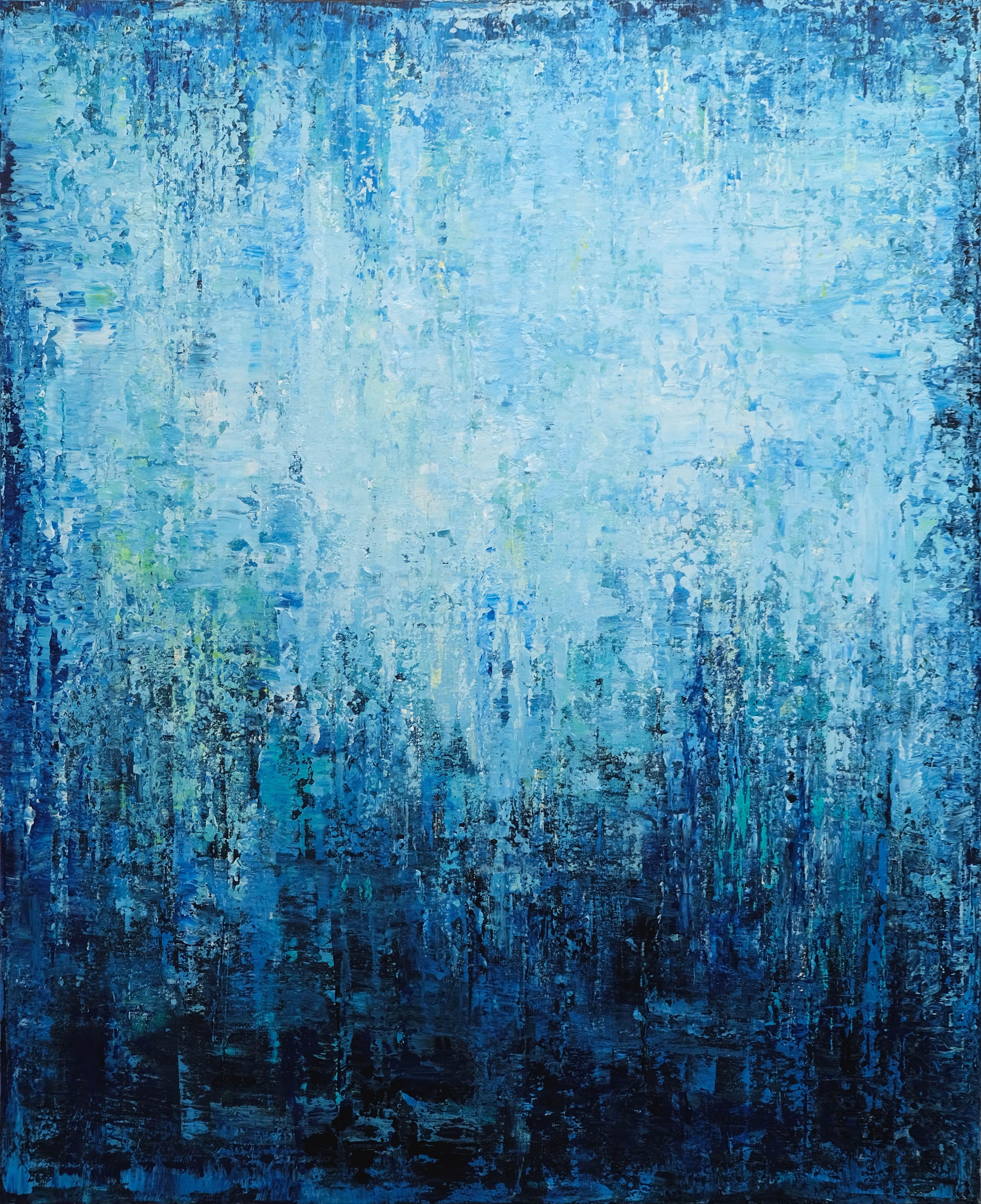 Abstract Painting de Behshad Arjomandi - Fantasía, Pintura, Acrílico sobre lienzo