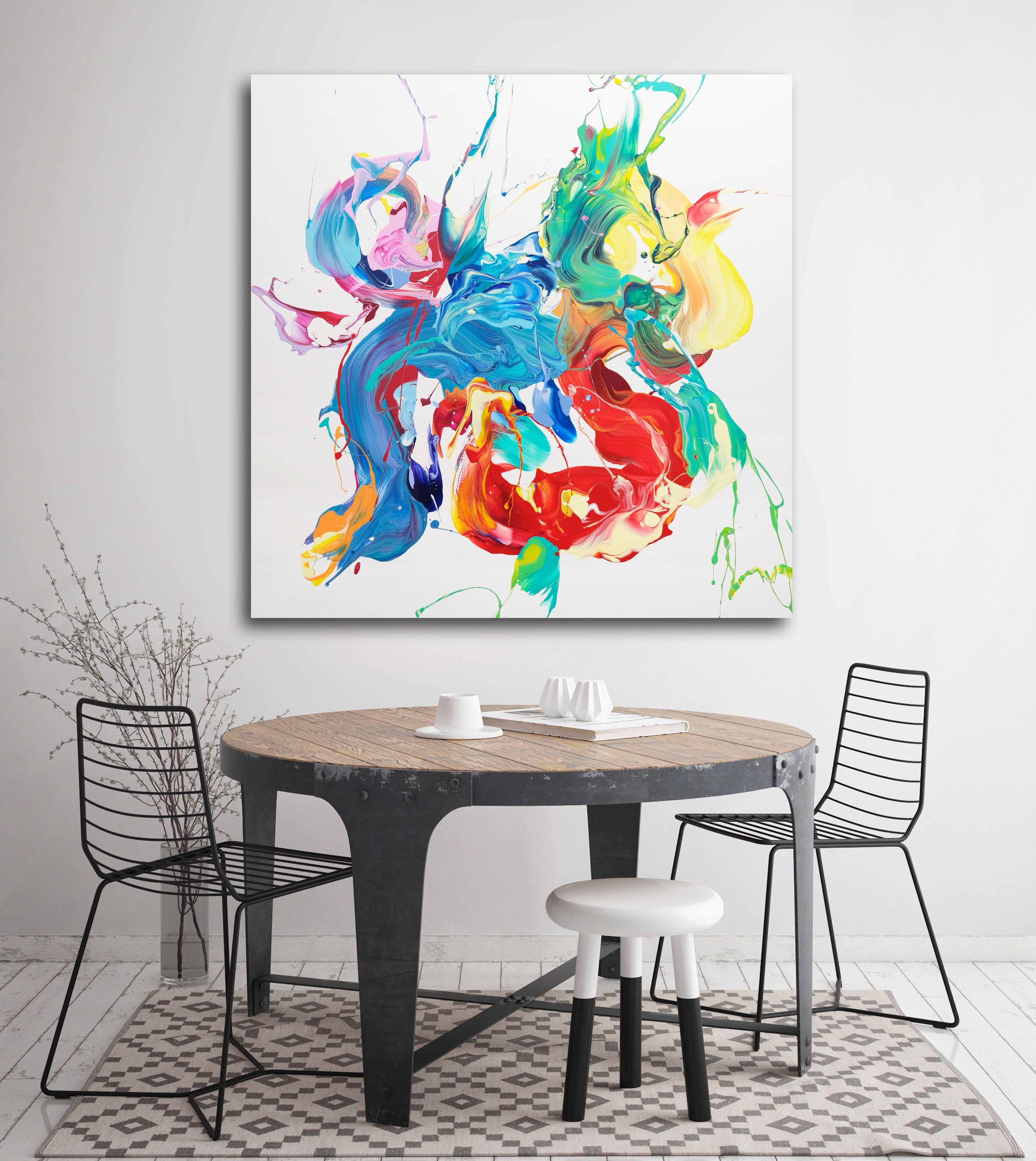Original expressive painting with vibrant colours. It is a artwork from my series of paintings 