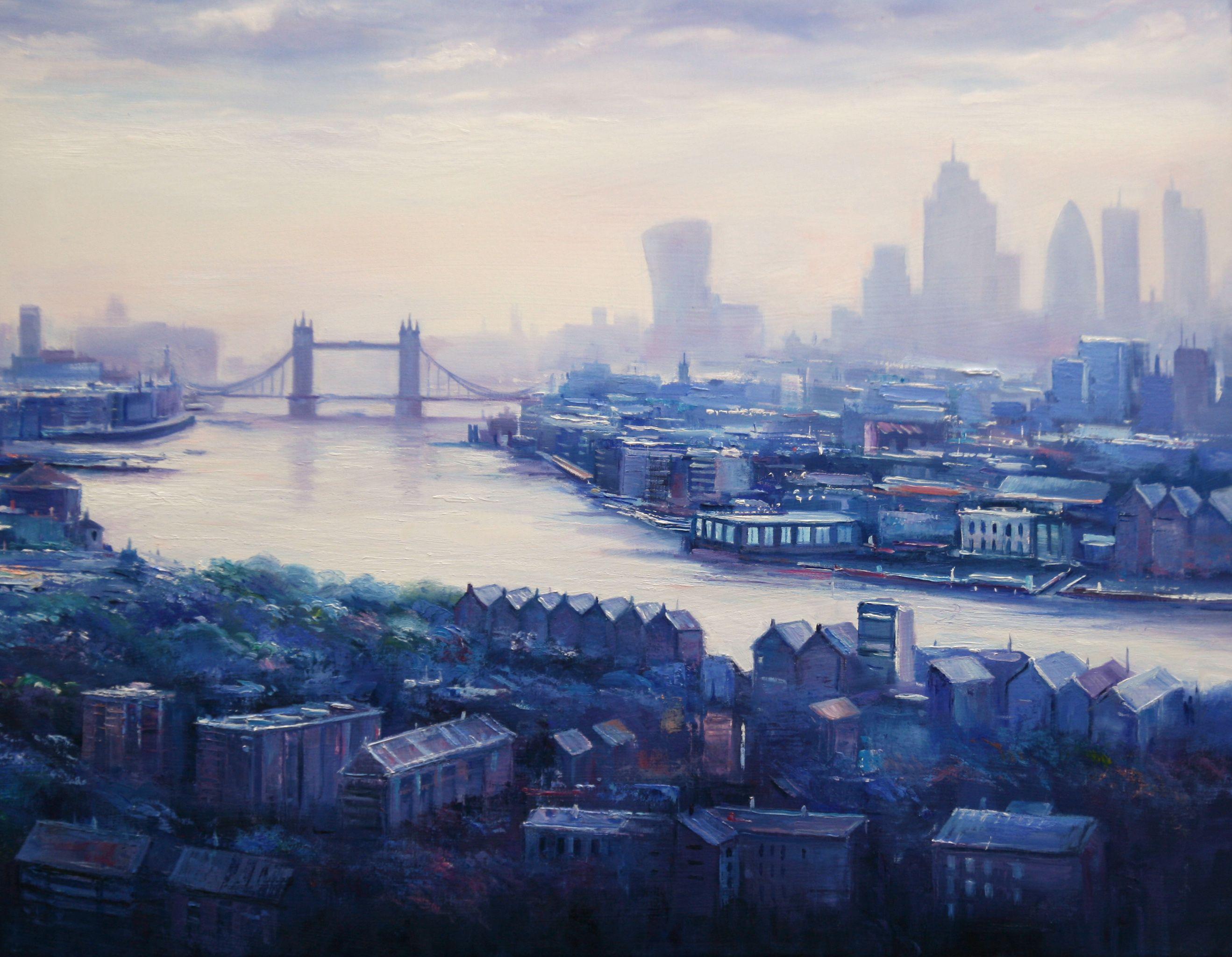 London City, Painting, Oil on Canvas 1