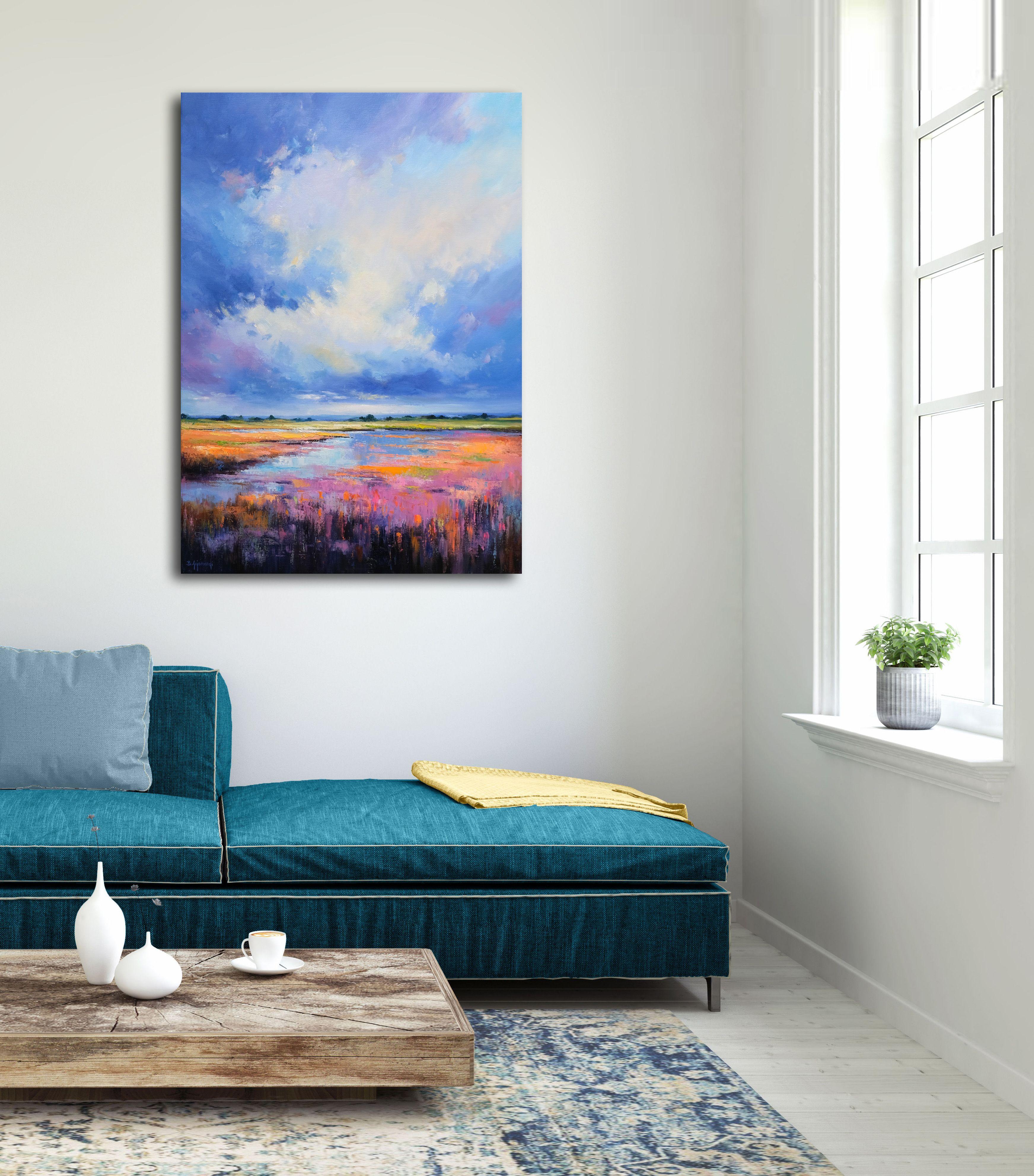 Paesaggio magico, Pittura, Olio su tela - Painting Impressionismo di Behshad Arjomandi