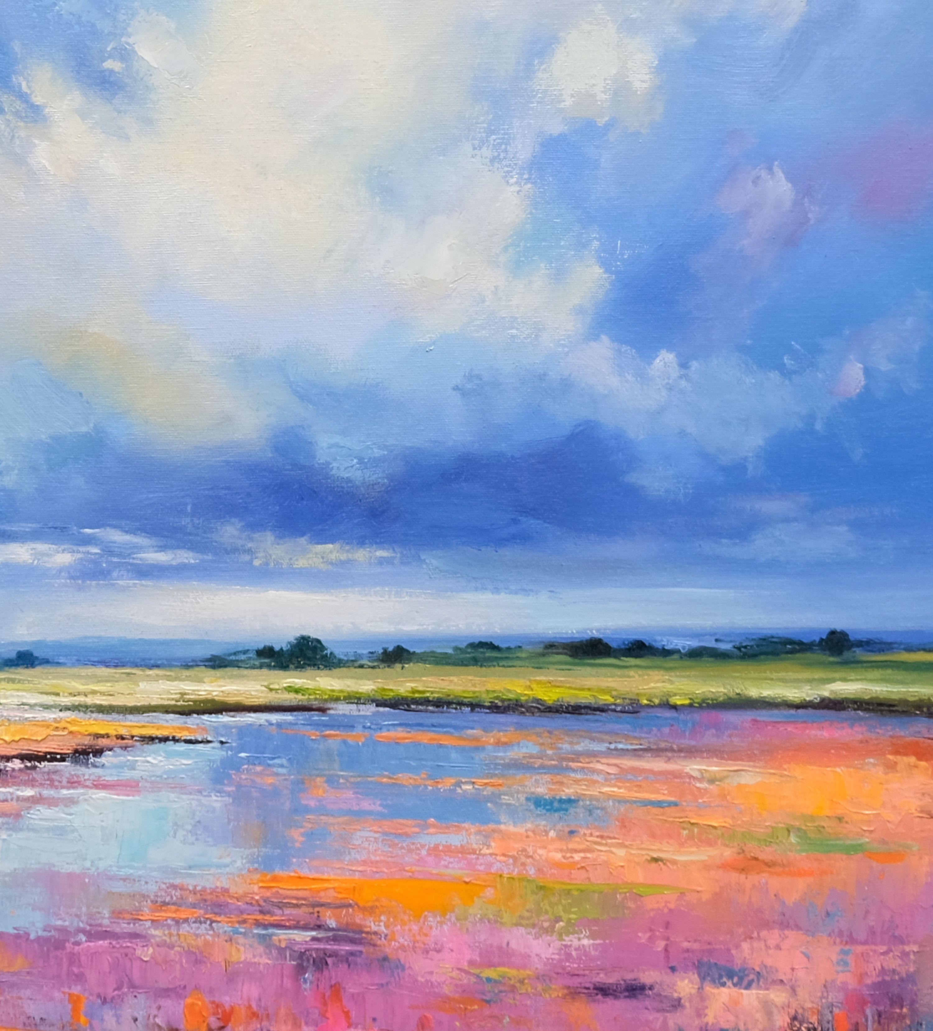 Paesaggio magico, Pittura, Olio su tela in vendita 1