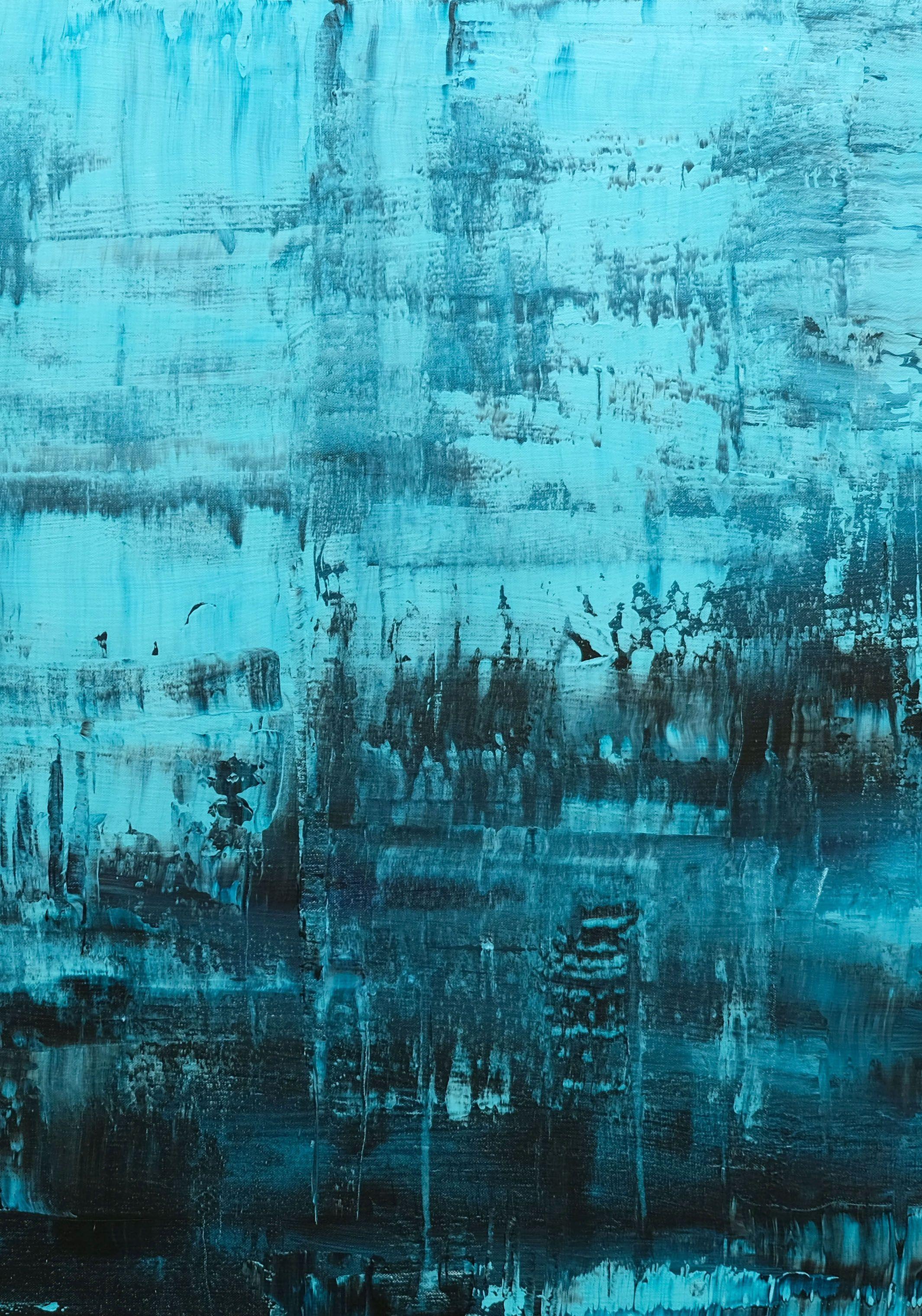 Ocean Blues, Painting, Acrylic on Canvas 1