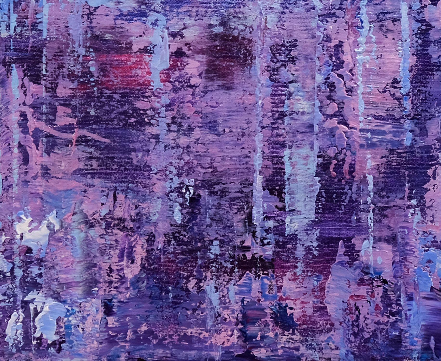 Purple Serenade, Painting, Acrylic on Canvas For Sale 2