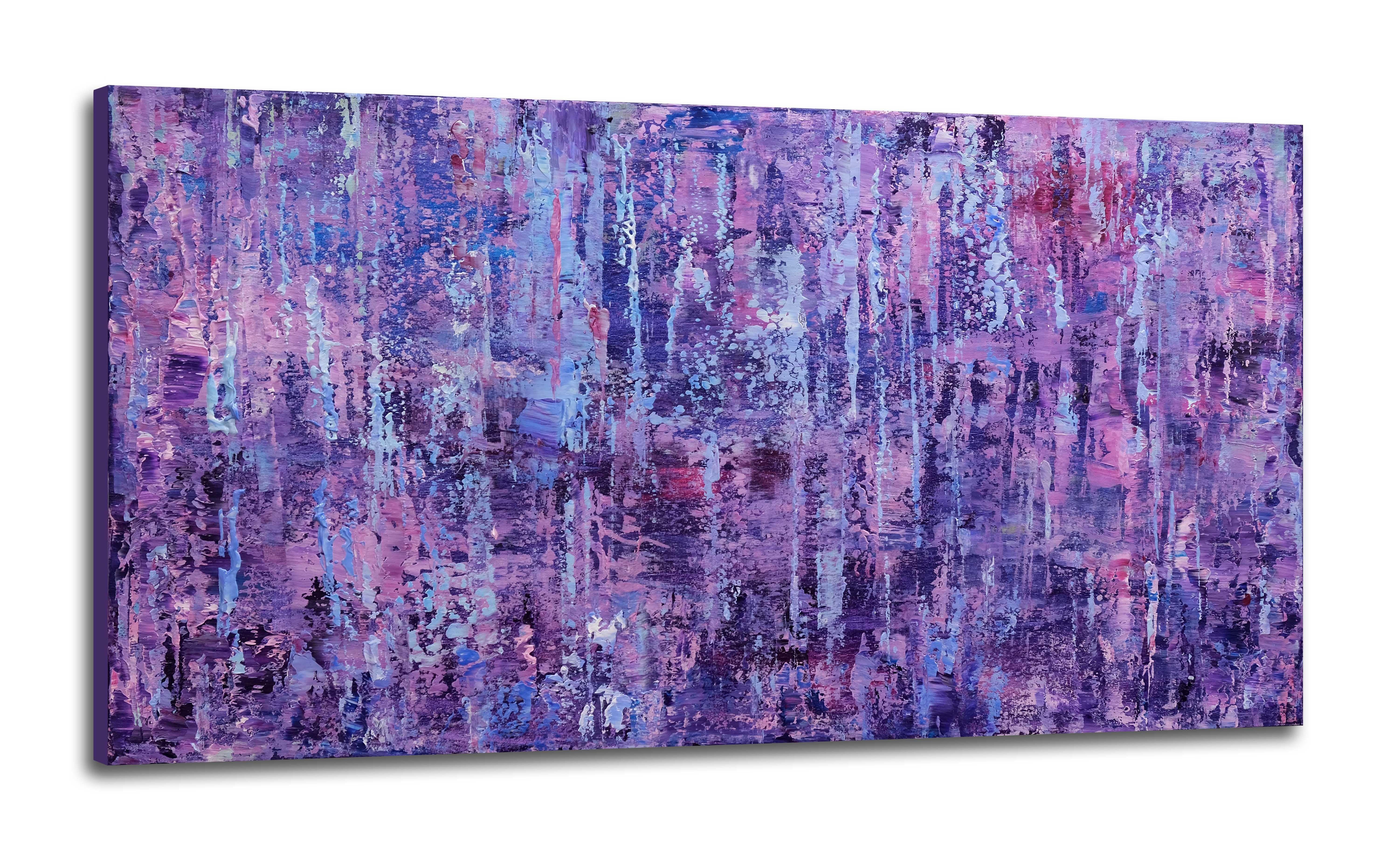 Purple Serenade, Painting, Acrylic on Canvas For Sale 1