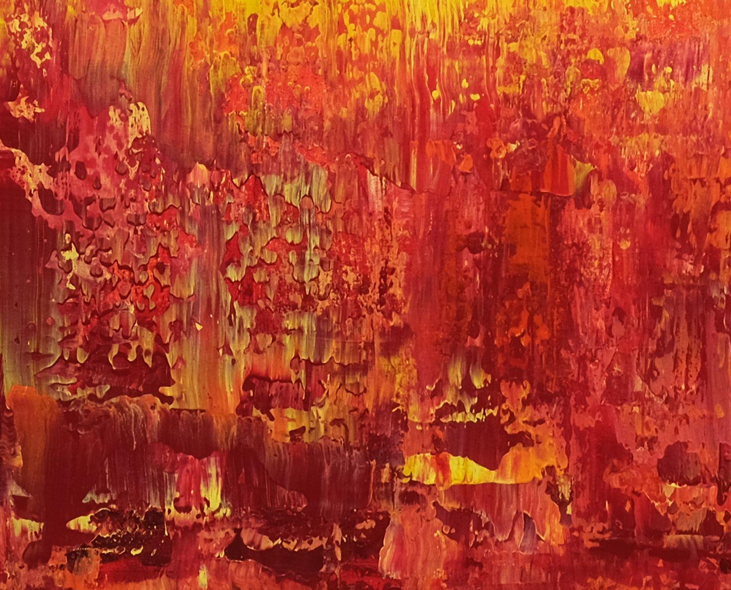 Tramonto radioso, Pittura, Acrilico su tela - Painting Astratto di Behshad Arjomandi