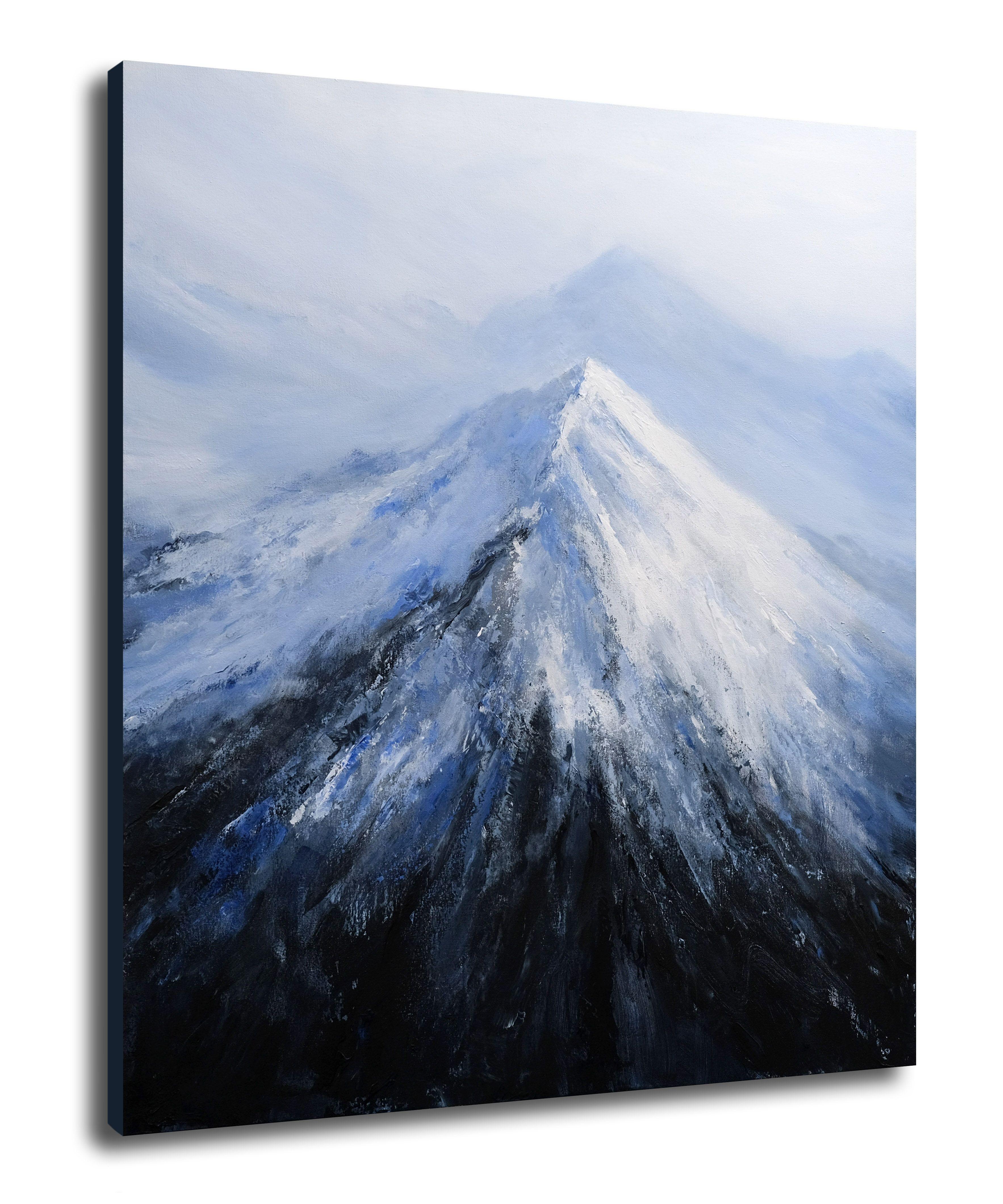 Snowy Mountains, Painting, Acrylic on Canvas For Sale 4