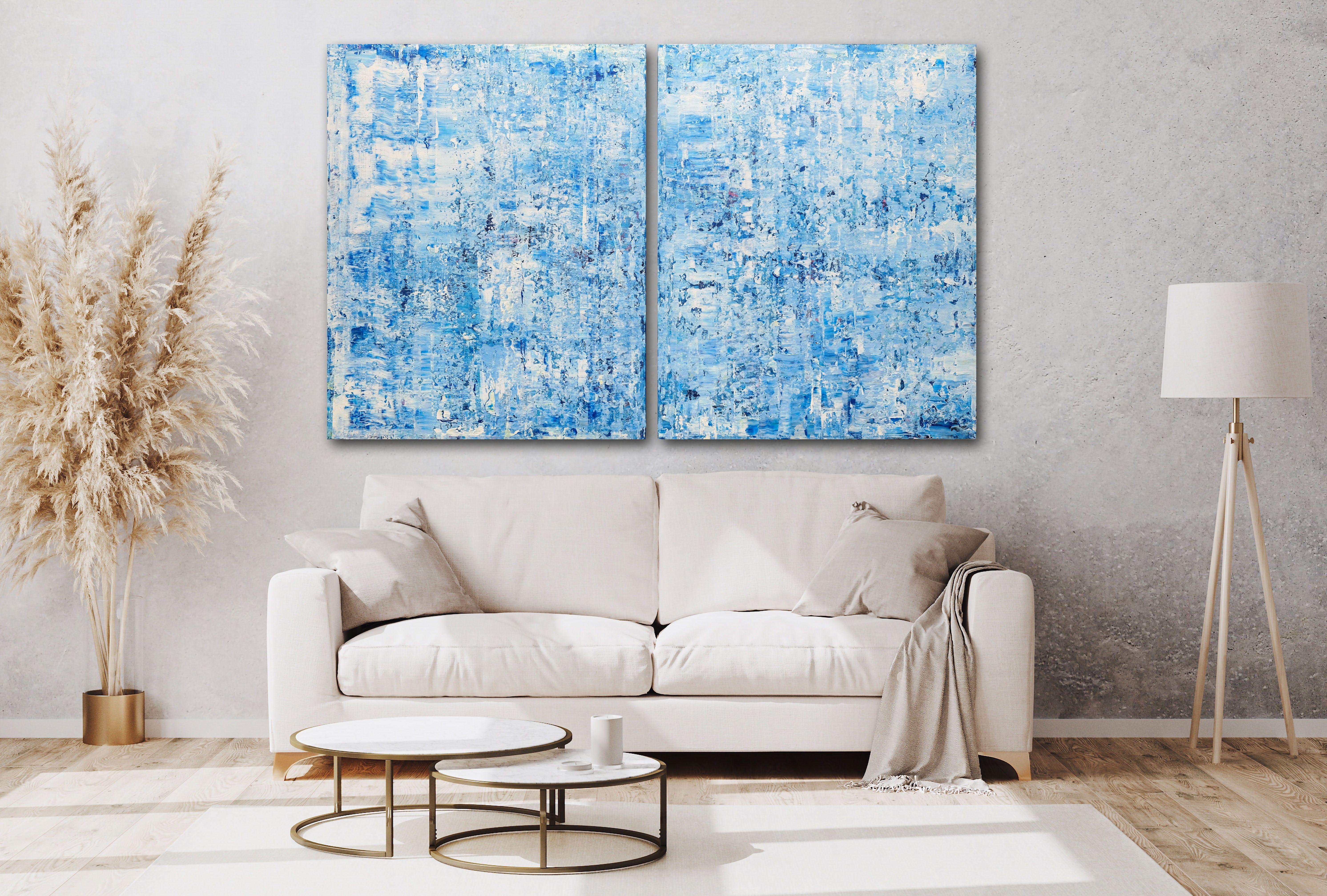 Spring Blue, Painting, Acrylic on Canvas For Sale 1