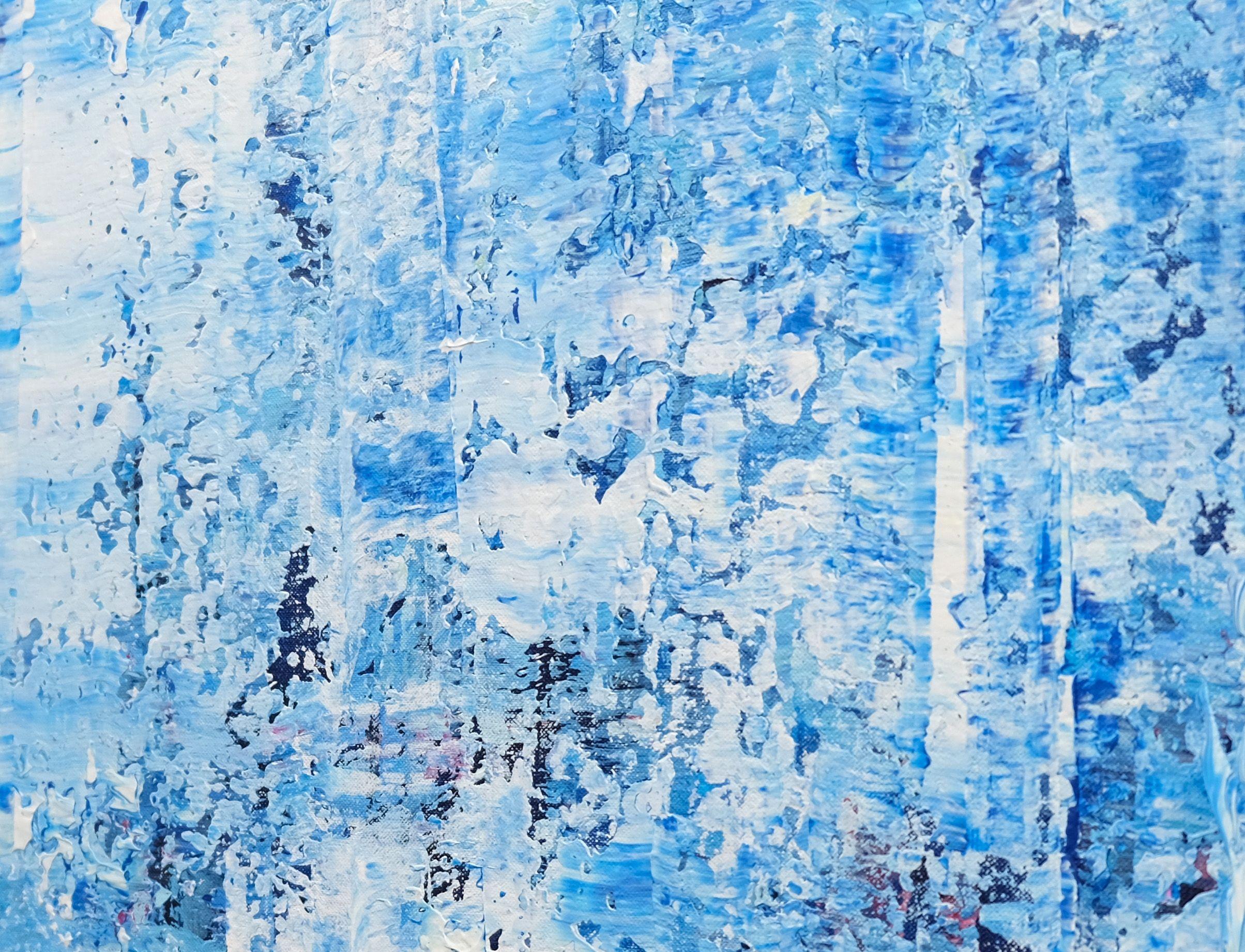 Spring Blue, Painting, Acrylic on Canvas For Sale 2