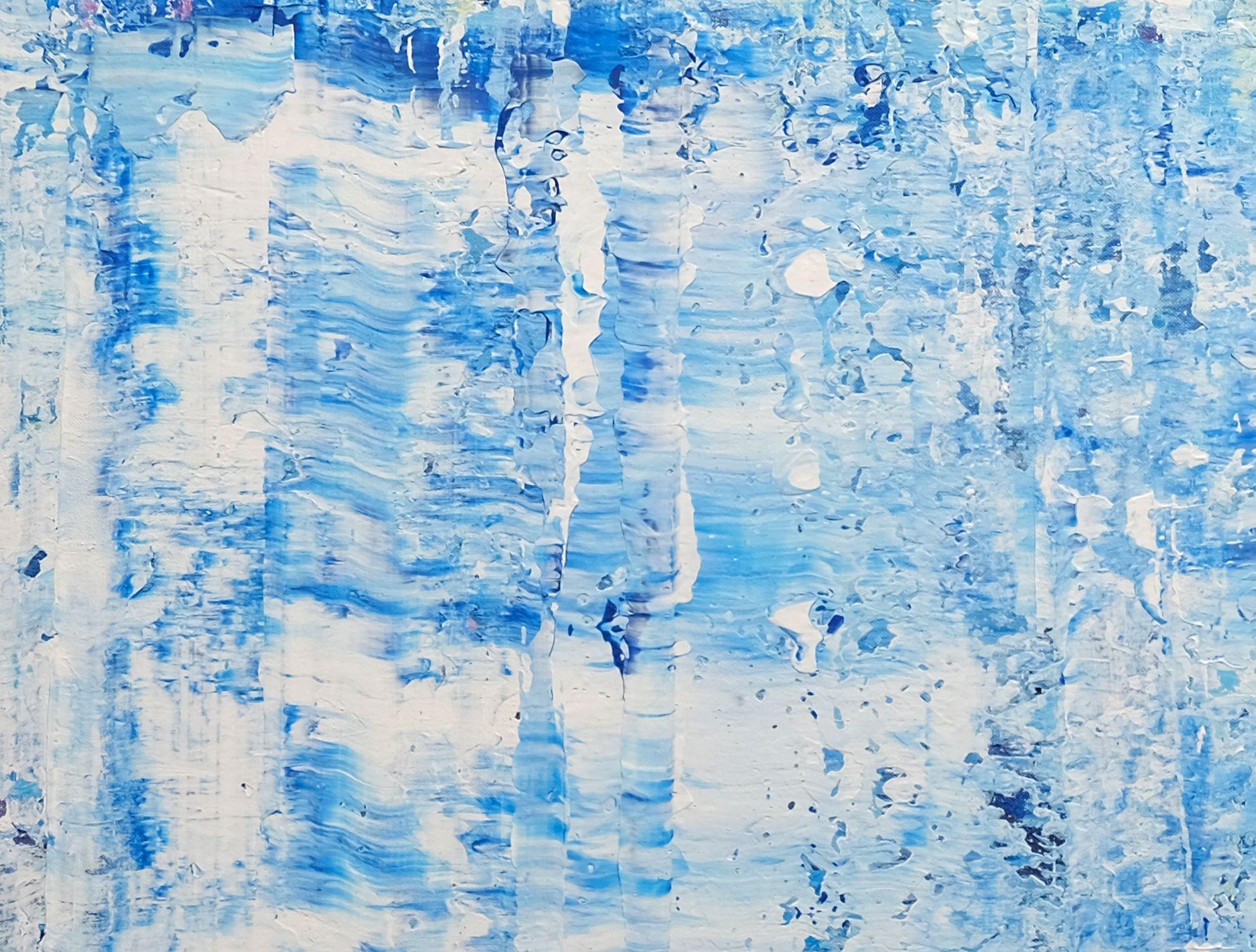 Spring Blue, Painting, Acrylic on Canvas For Sale 3