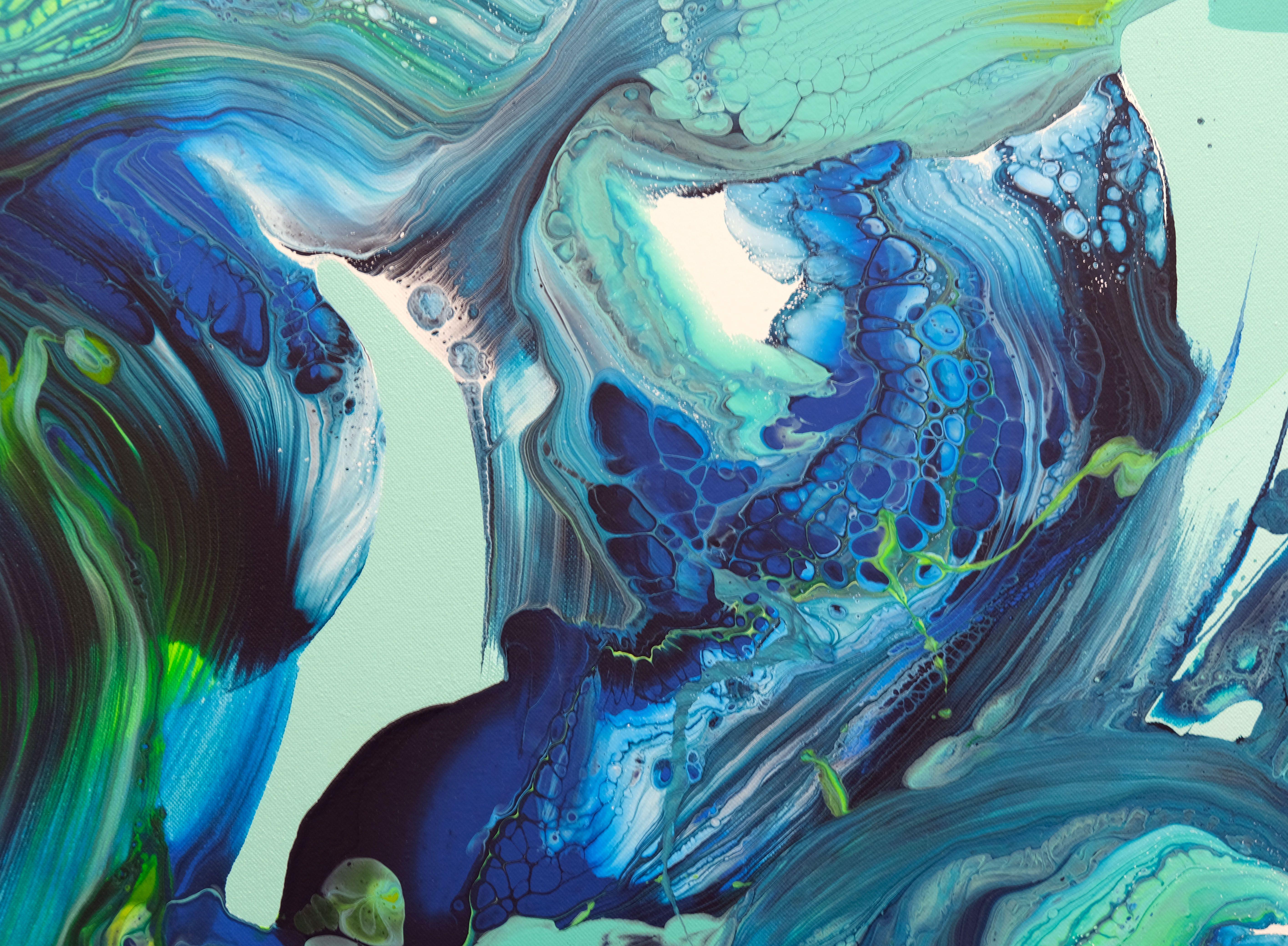 Modernes abstraktes Originalgemälde.    * Das Kunstwerk ist auf der Rückseite signiert und enthält ein Echtheitszertifikat.  * Das Gemälde wird mit hochwertigen Acrylfarben und MATERIALEN auf Leinwand gemalt.  * Es ist bereit, an die Wand gehängt zu