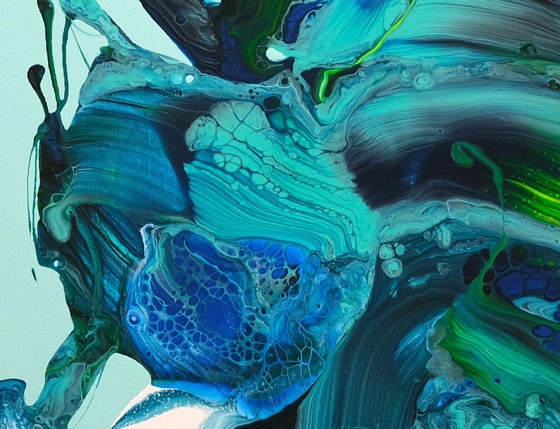 Sommerträume, Gemälde, Acryl auf Leinwand im Angebot 1
