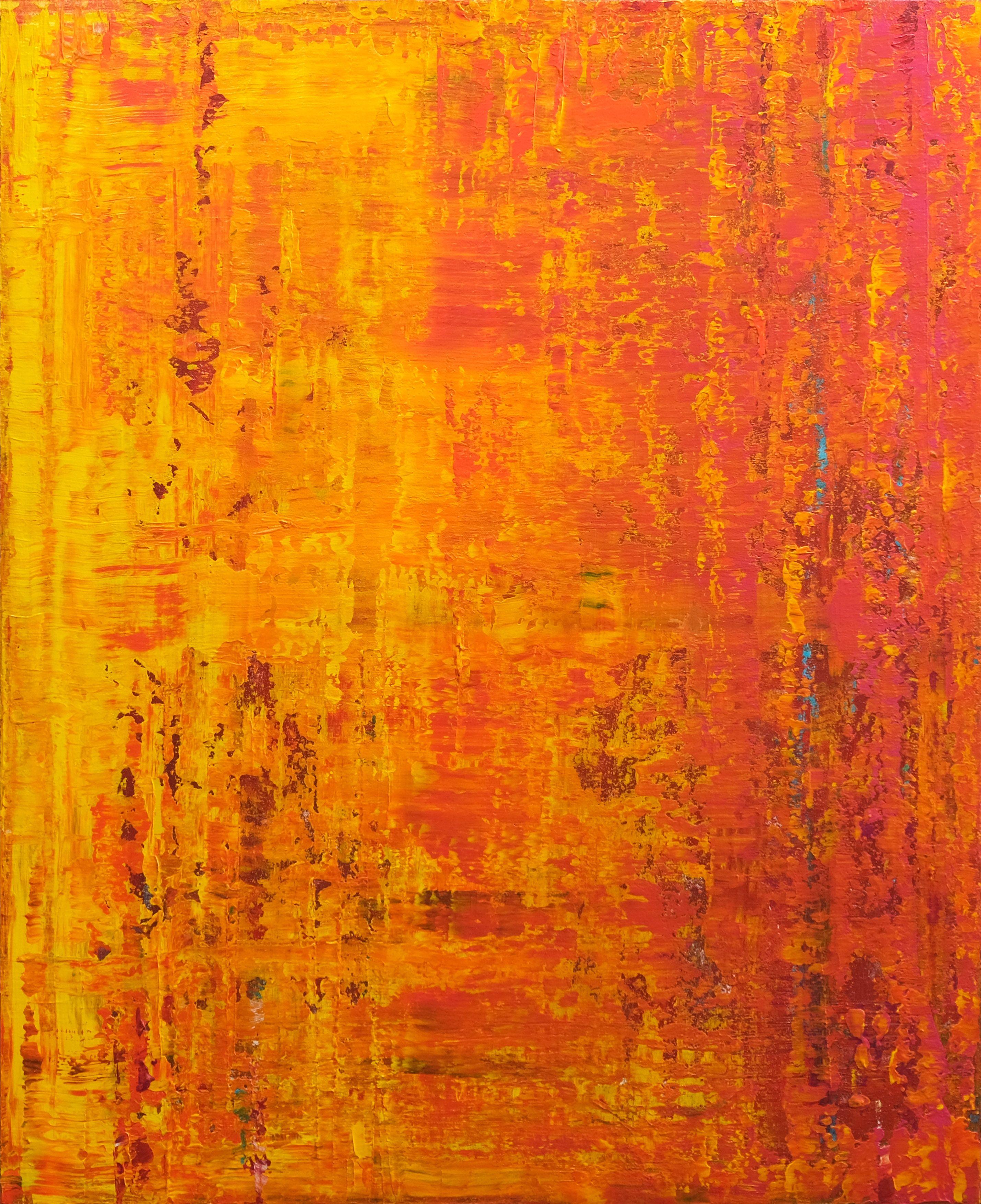 Behshad Arjomandi Dreamy Blue, Painting, Acrylic on Canvas For Sale