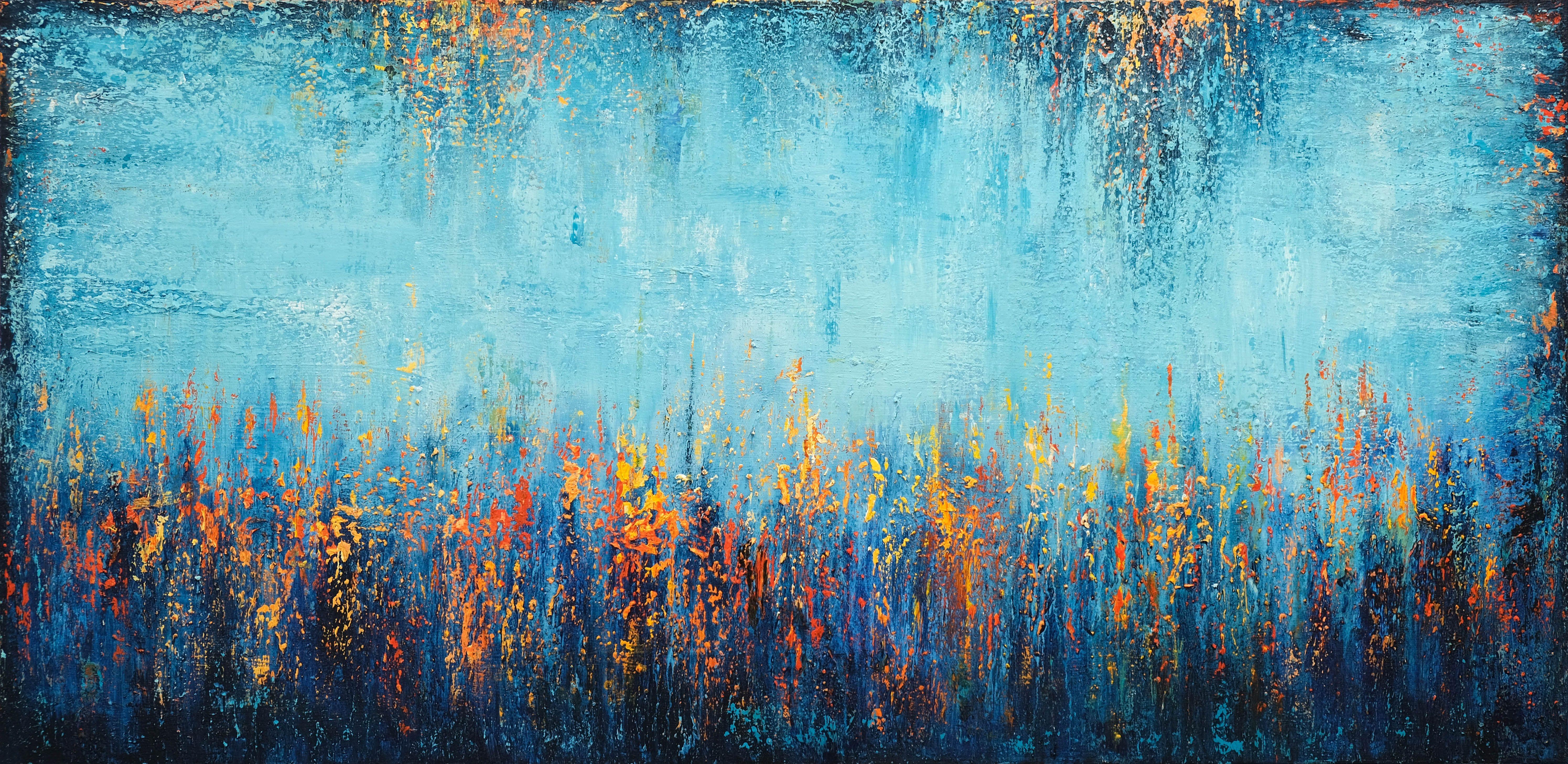Sunset Dreamscape, Painting, Acrylic on Canvas